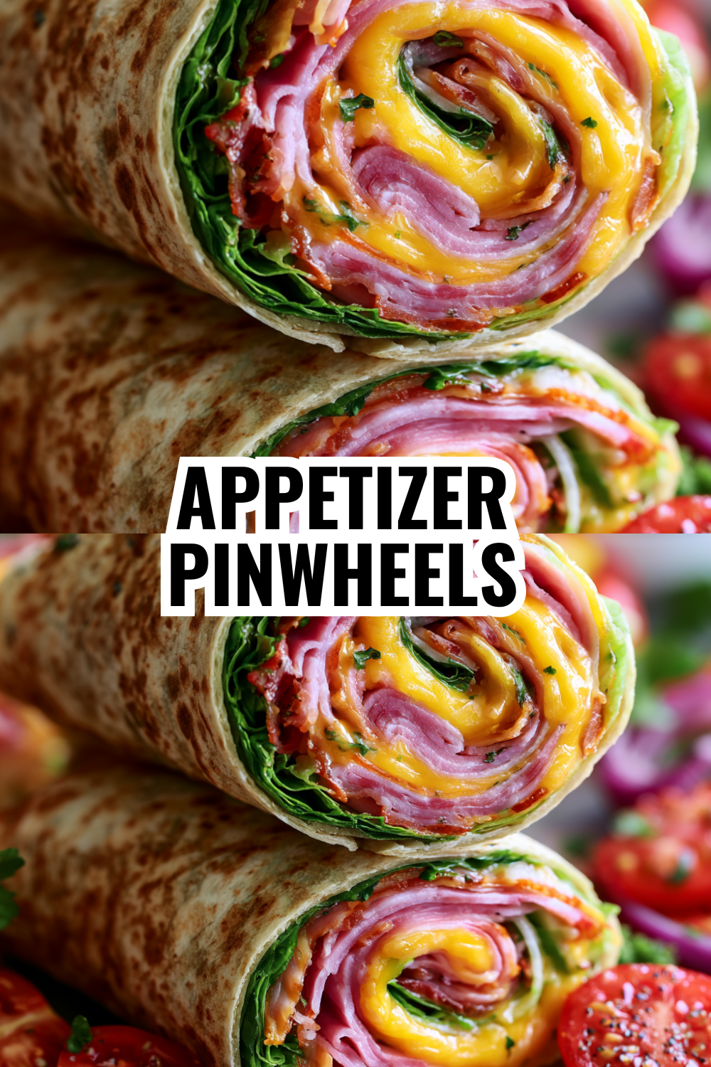 Appetizer Pinwheels — Ham and Cheese Party Food