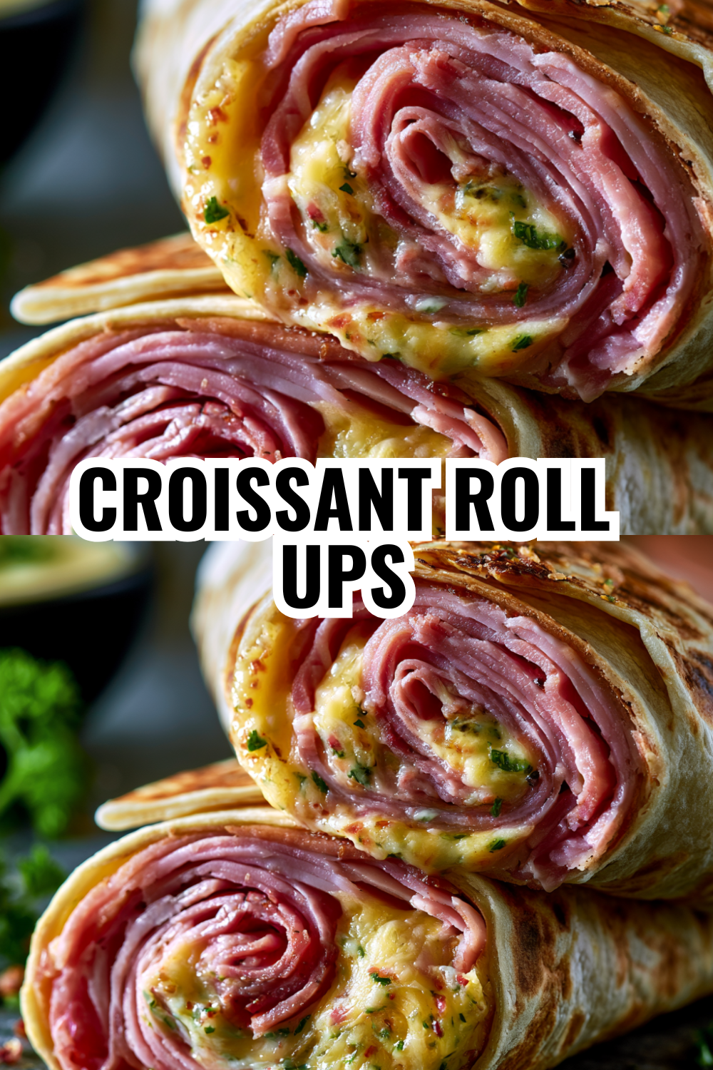 Croissant Roll Ups — Fancy Ham and Cheese Version