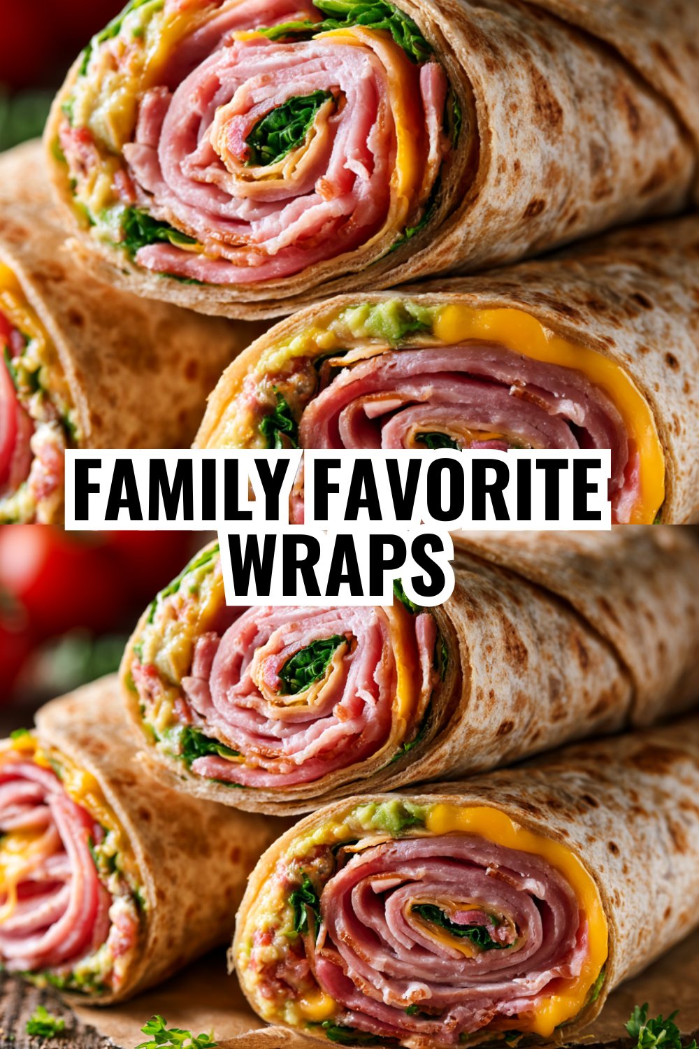 Family Favorite Ham and Cheese Wraps — They Always Ask for More