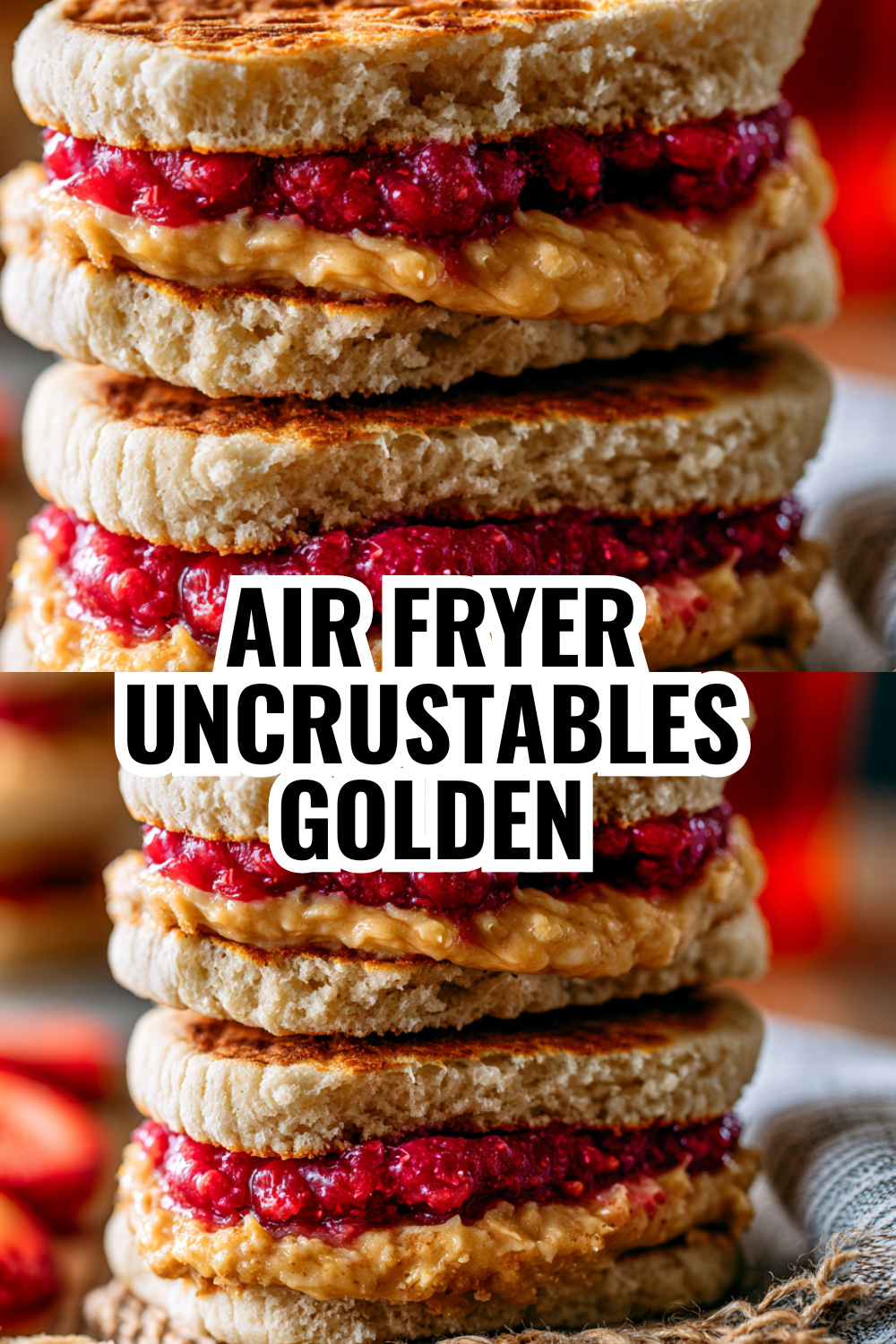 Air Fryer Uncrustables Golden and Crispy — Ready in 8 Minutes