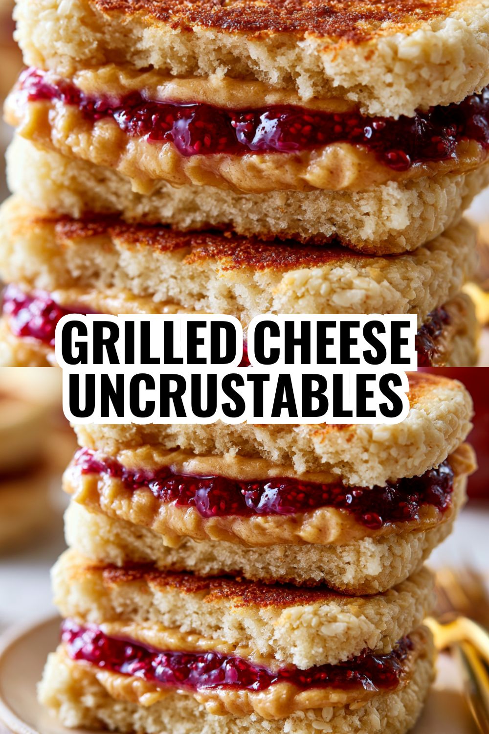 Grilled Cheese Uncrustables — Melty Cheese Inside, Crispy Outside