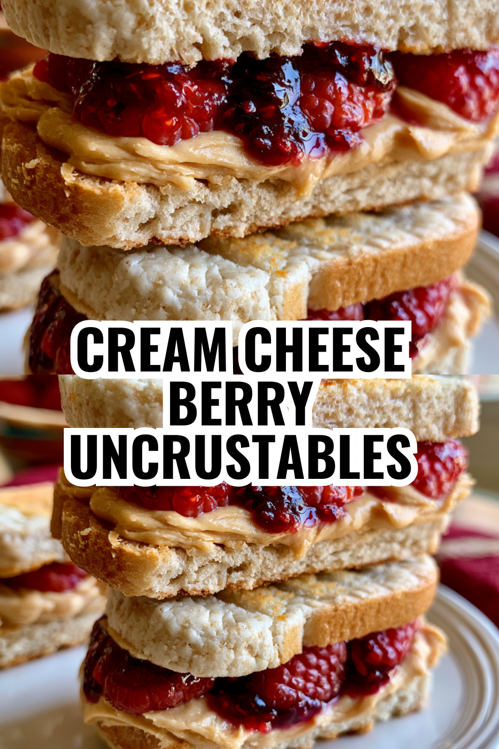 Cream Cheese Berry Uncrustables — Sweet Frozen Lunch Treat