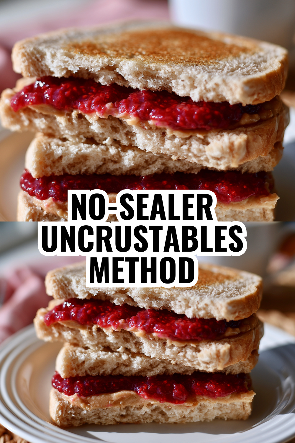 No-Sealer Uncrustables Method — Use a Fork Instead