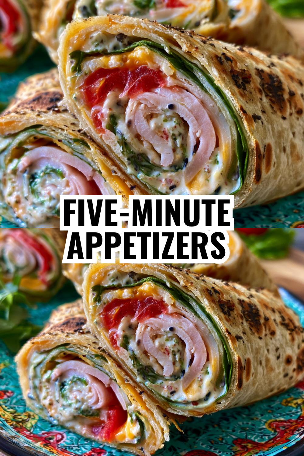 Five-Minute Turkey Pinwheels (No Cooking Required, Just Rolling!)