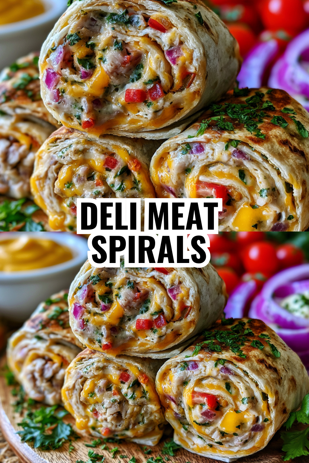 Deli Meat Pinwheel Spirals for Cold Lunchbox Ideas All Week