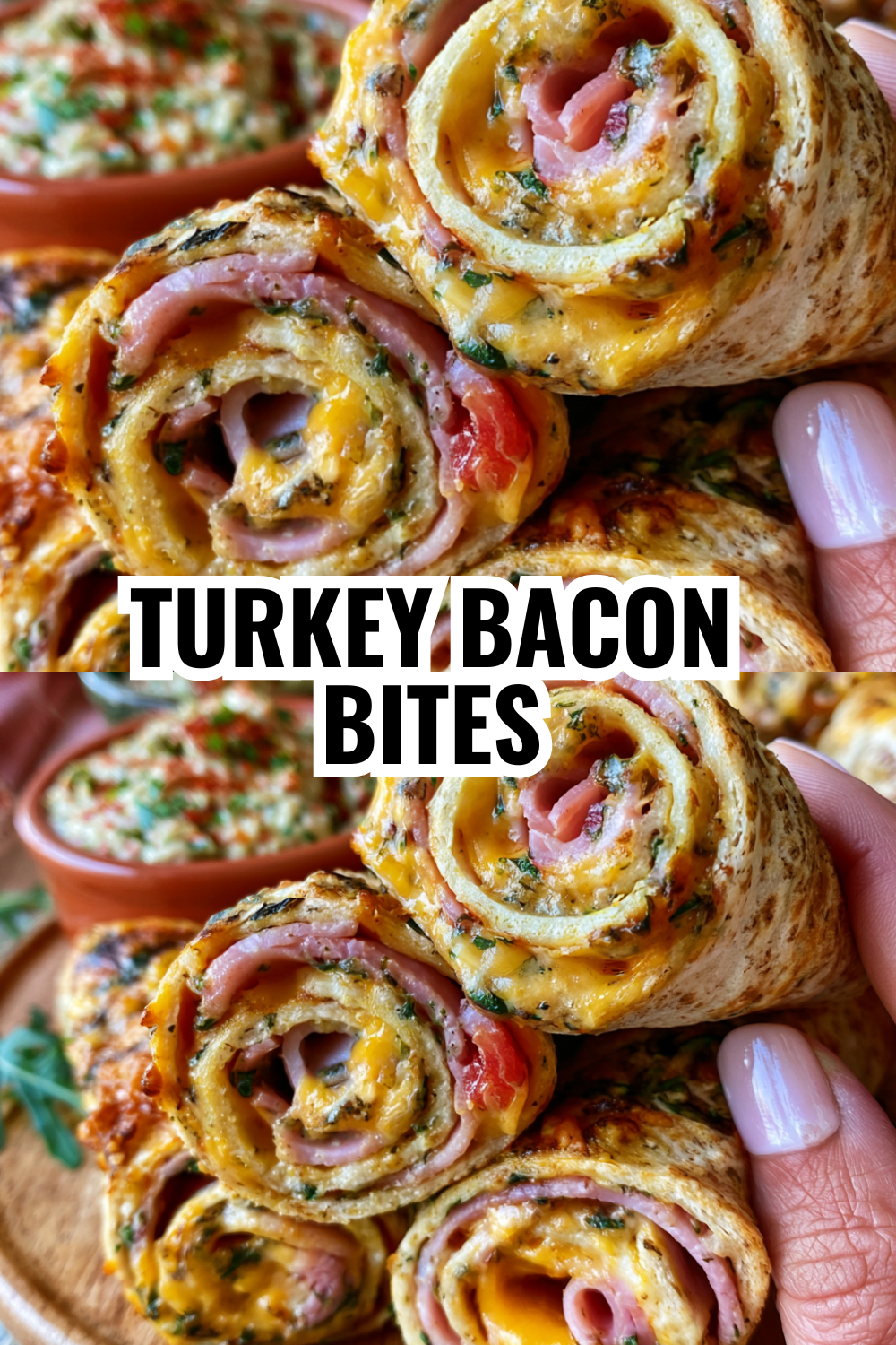 Turkey Bacon Pinwheels That Taste Like a Club Sandwich Spiral