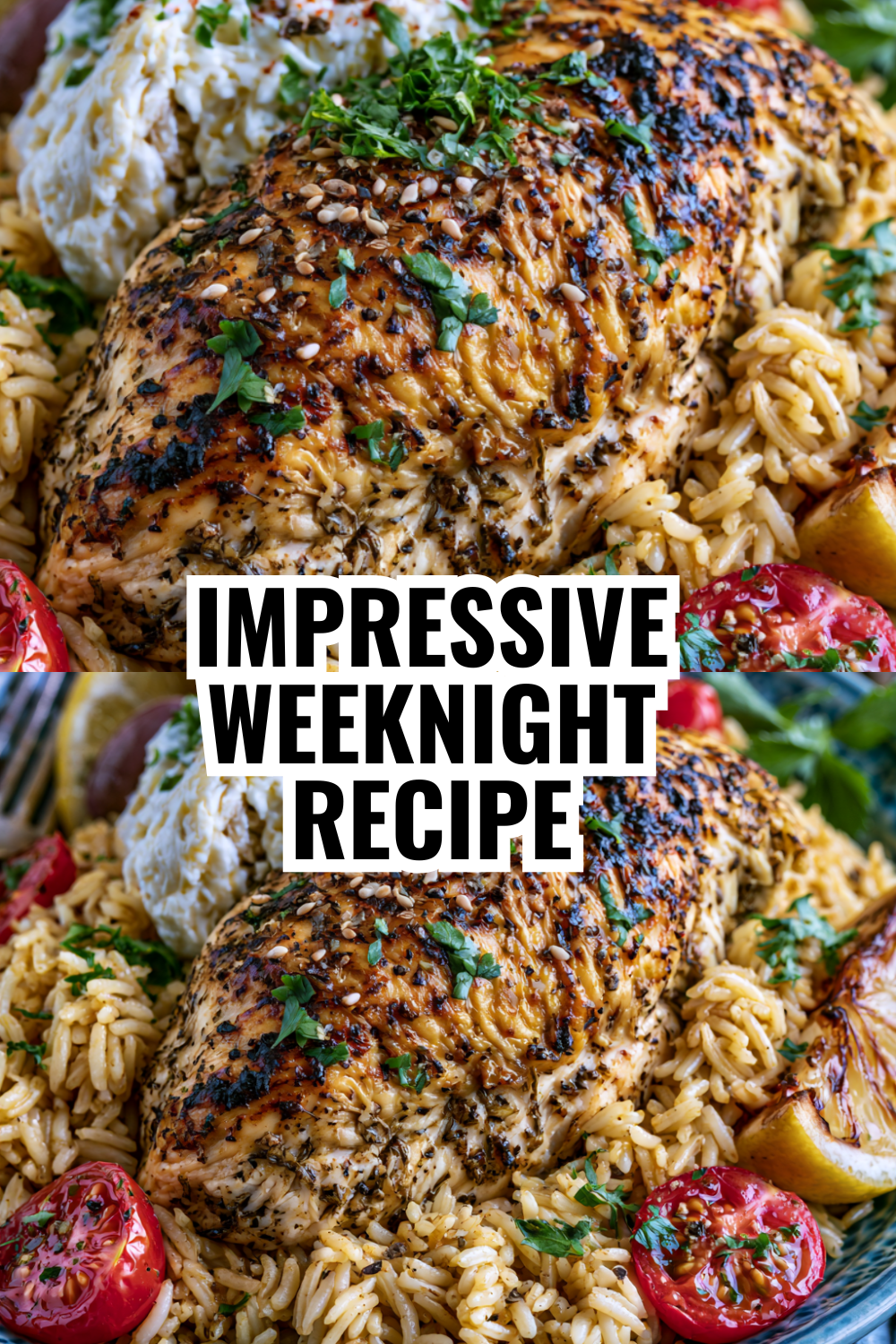 Aromatic Garlic Lemon Chicken Over Rice — Fills Your Kitchen with Amazing Smells