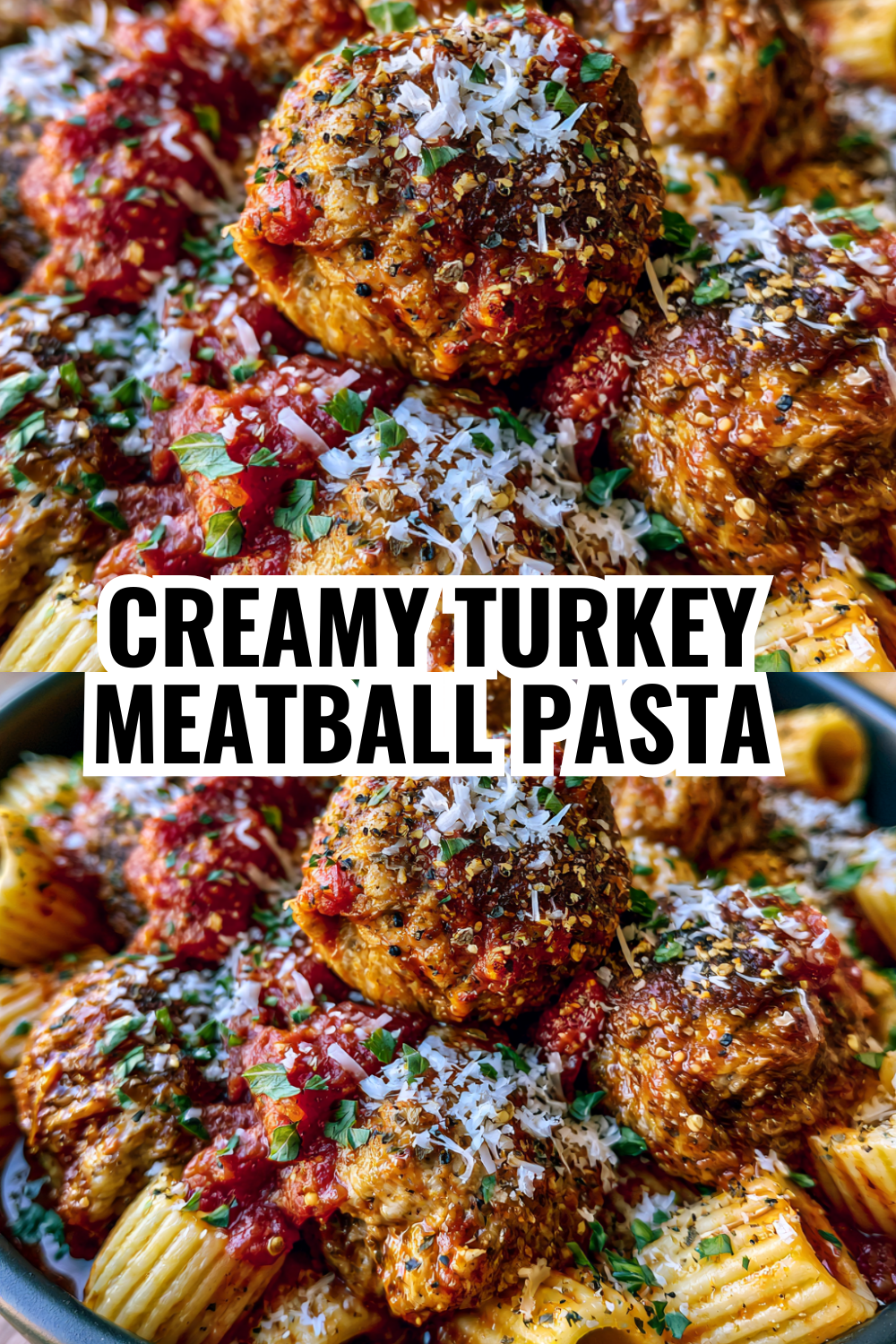 Creamy Turkey Meatball Pasta — Better Than Takeout Italian
