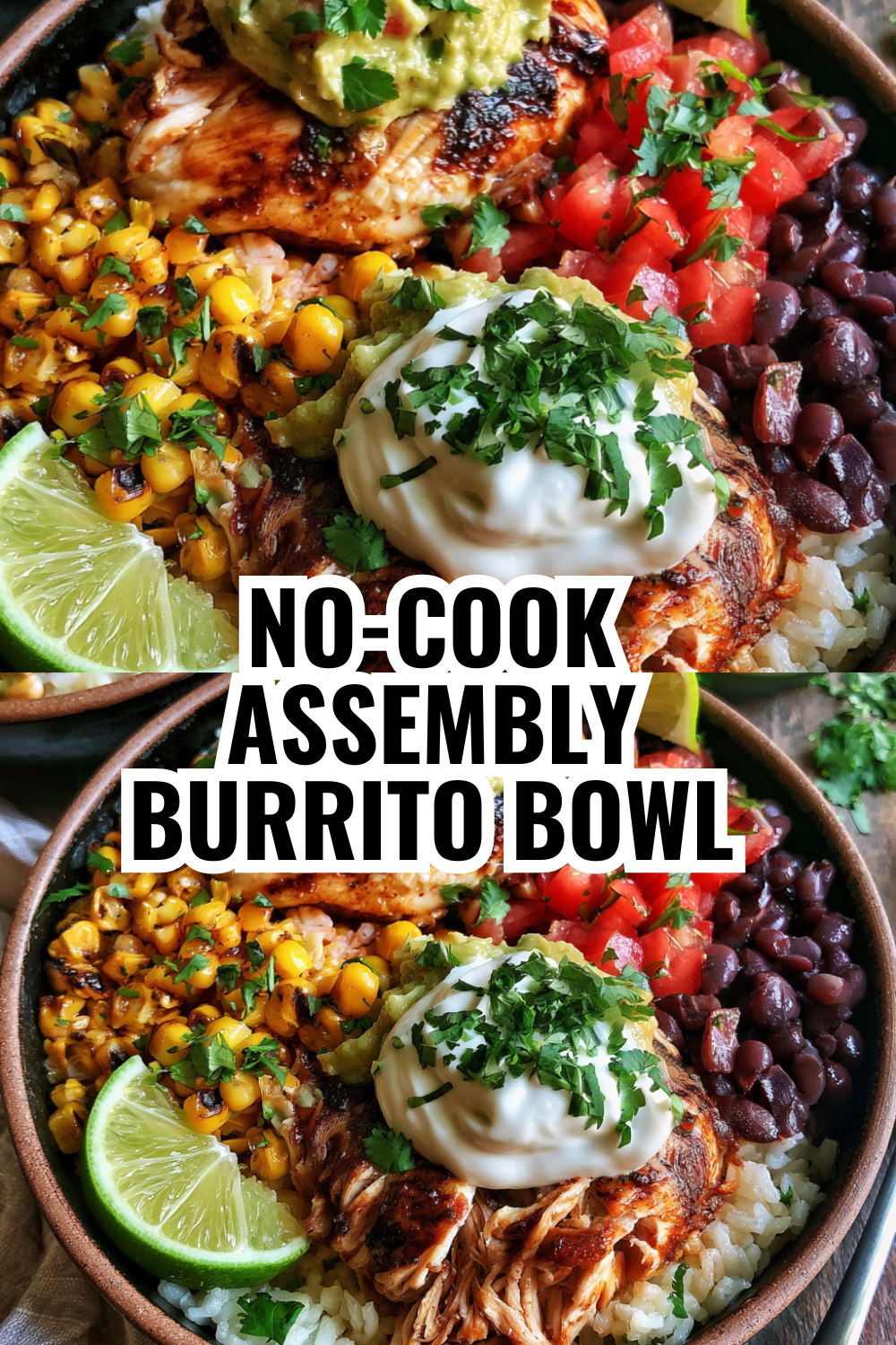 No-Cook Assembly Burrito Bowl (Perfect for Hot Summer Days & Picky Eaters)