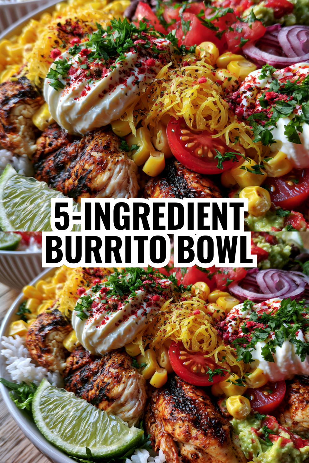 5-Ingredient Burrito Bowl (Simple Ingredients, Maximum Flavor, Zero Stress)