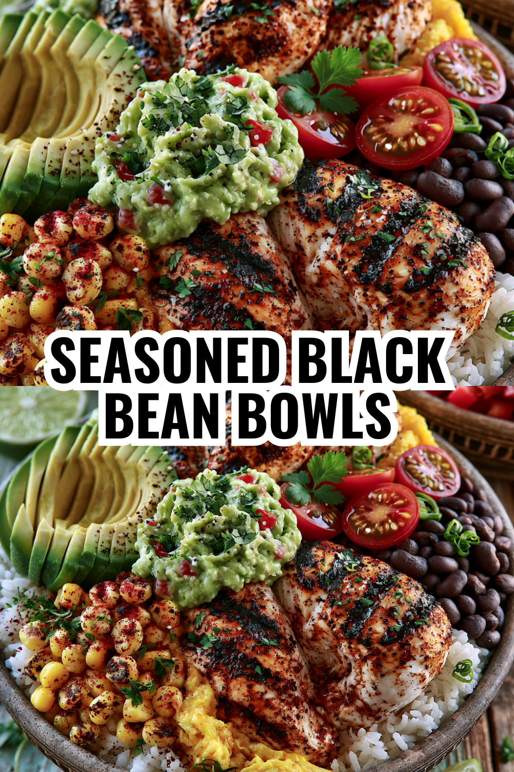 Seasoned Black Bean Burrito Bowl (High-Fiber, Filling, Perfect for Meal Prep)