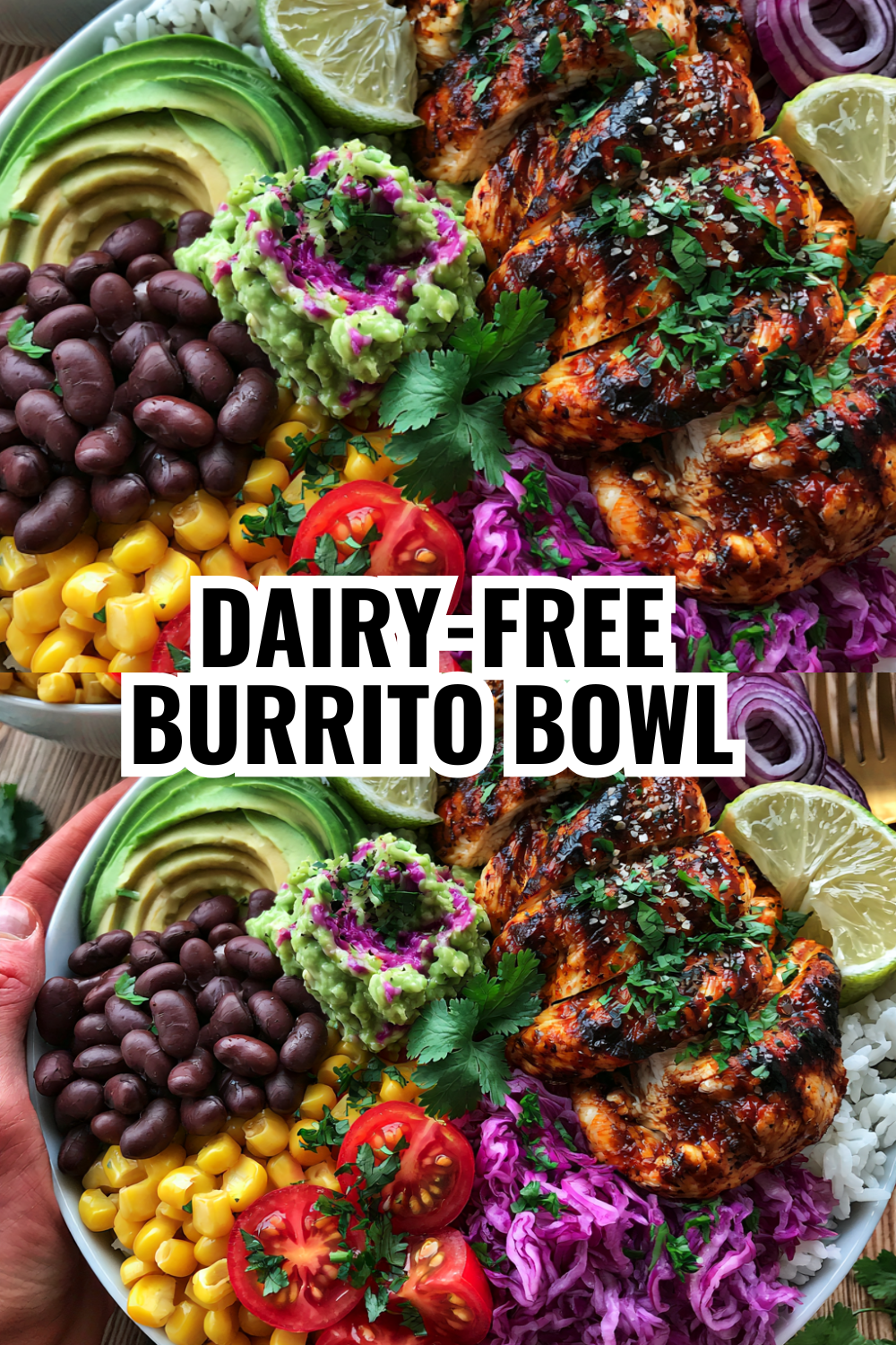 Dairy-Free Burrito Bowl (Creamy Sauce Without the Cheese, Still Delicious)