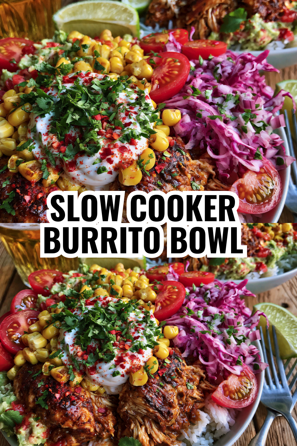 Slow Cooker Burrito Bowl (Set It in the Morning, Eat It for Dinner)