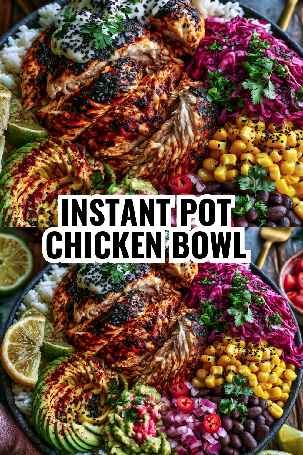 Instant Pot Chicken Burrito Bowl (Tender Chicken in 15 Minutes Flat)