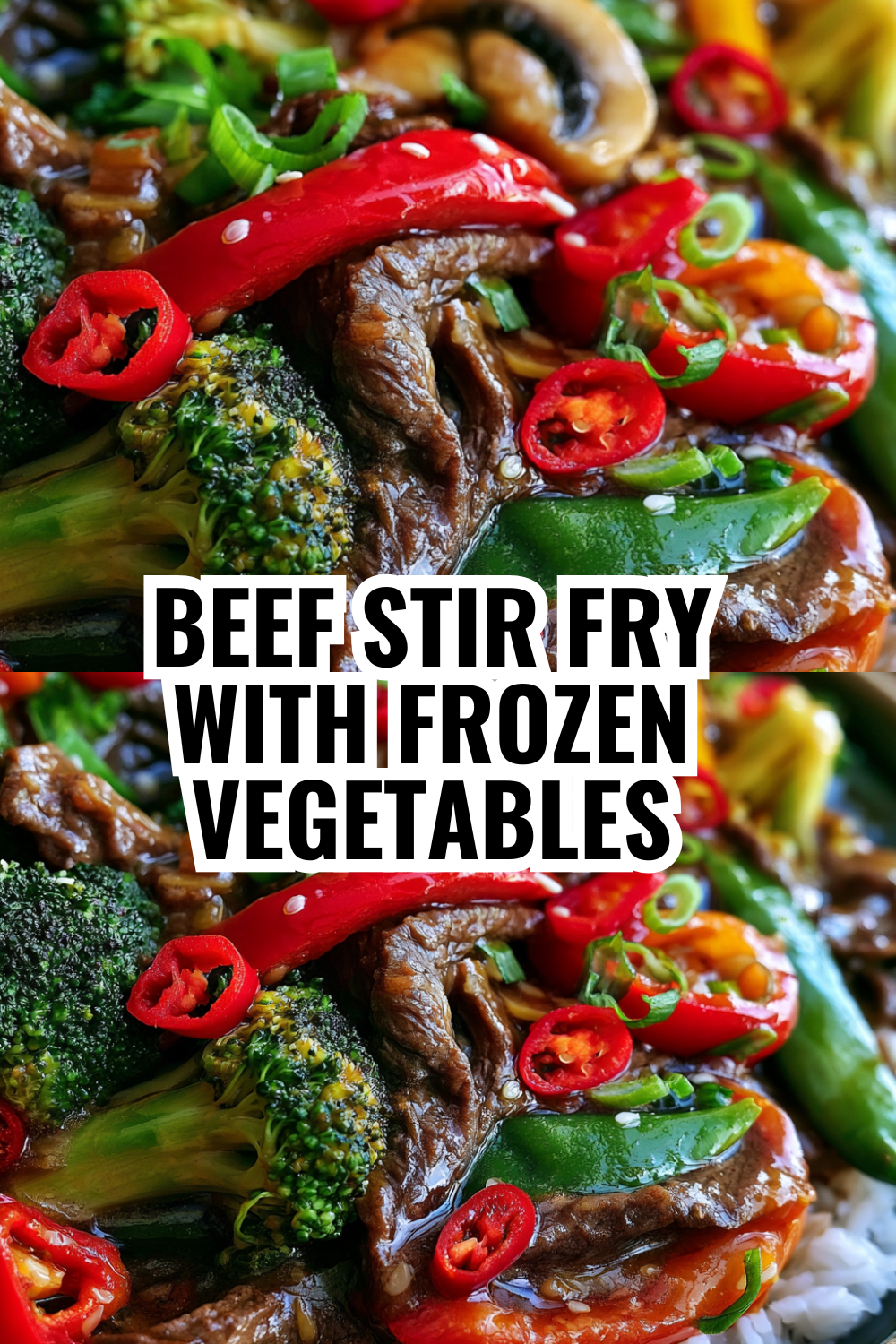 Beef Stir Fry with Frozen Vegetables (No Fresh Veggies Needed!)