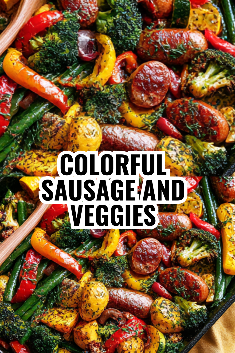 Colorful Sausage and Veggies Sheet Pan That Kids Love