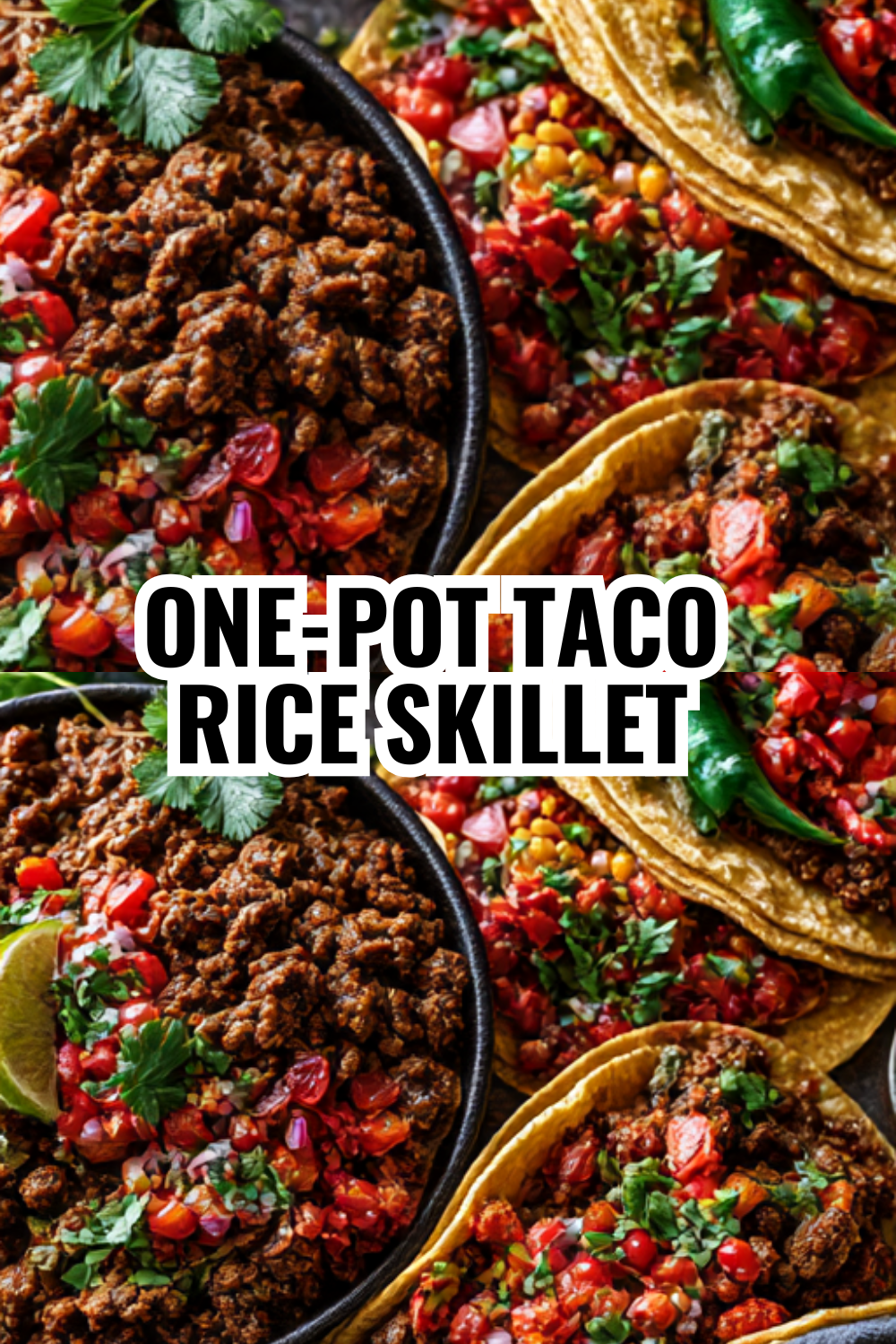 One-Pot Taco Rice Skillet — Dinner and Cleanup in Under 20 Minutes