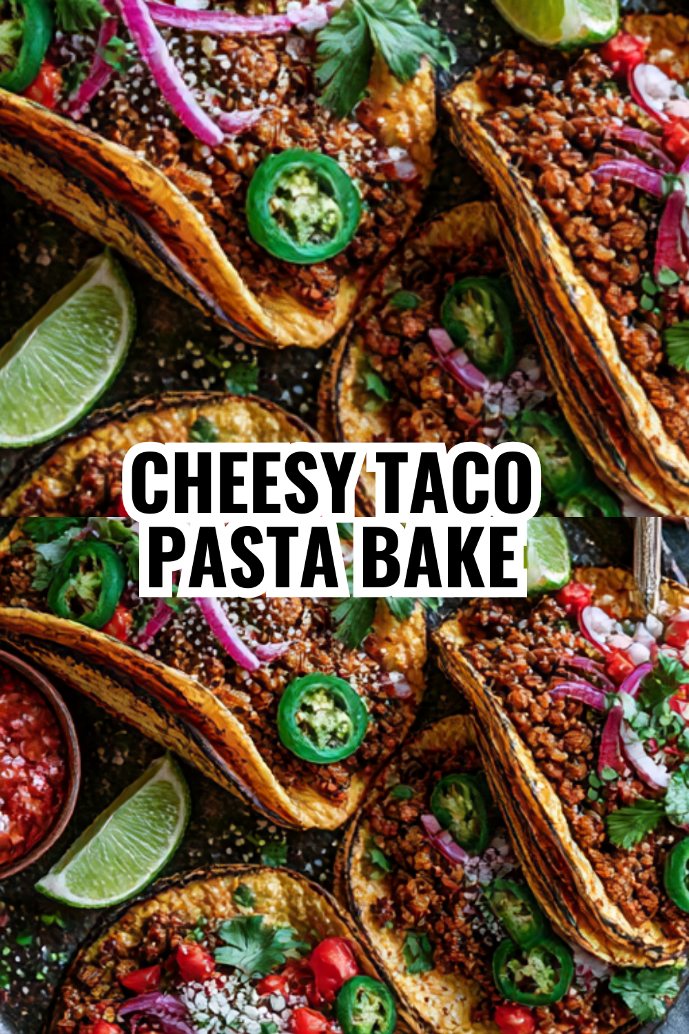 Cheesy Taco Pasta Bake (Comfort Food Your Kids Will Request Weekly)