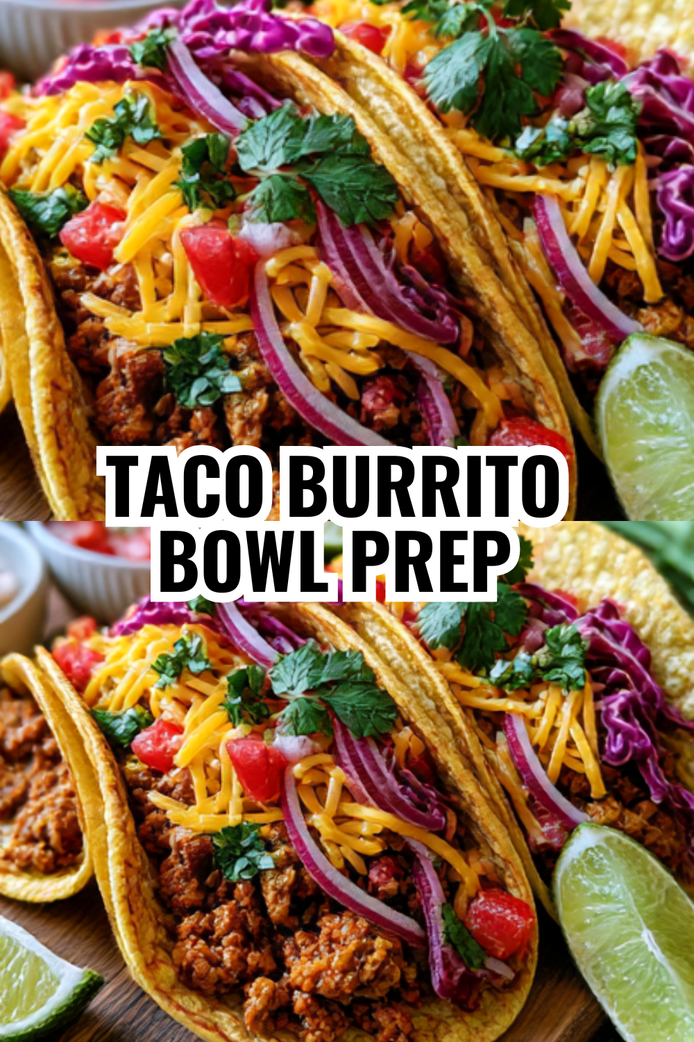 Taco Burrito Bowl Prep (Cold Lunch That's Actually Filling and Delicious)