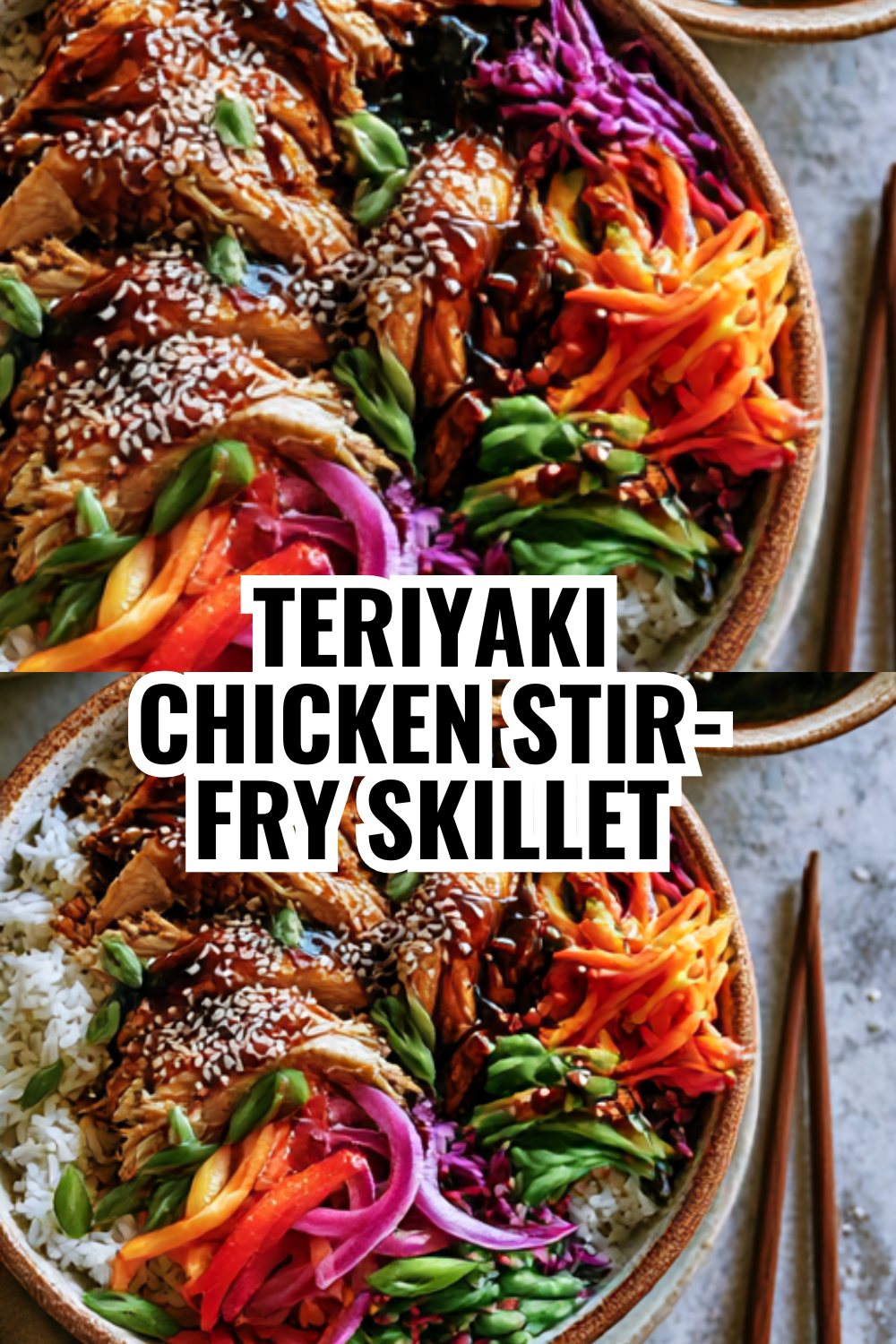 Teriyaki Chicken Stir-Fry Skillet with Broccoli & Rice