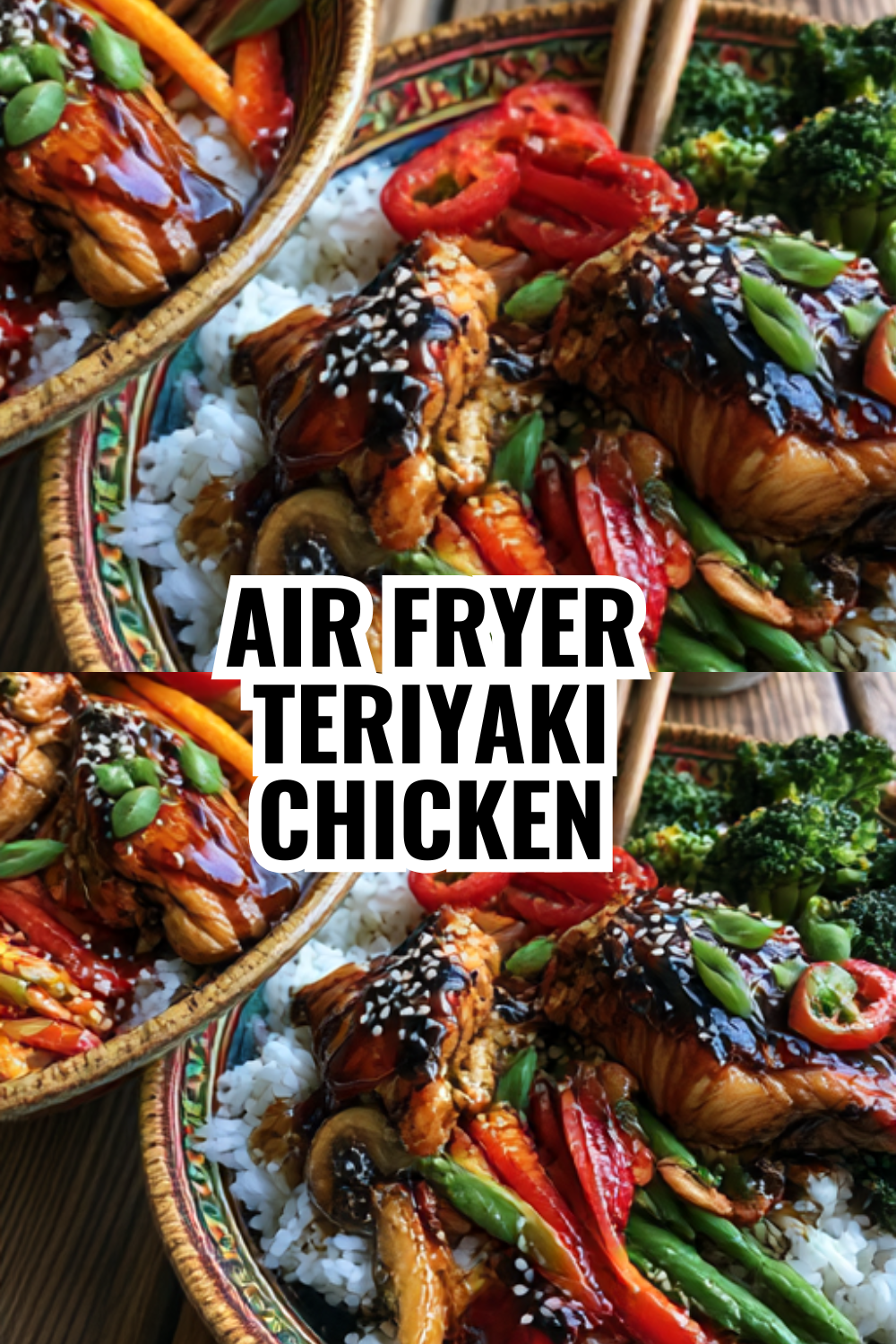 Air Fryer Teriyaki Chicken — Crispy Outside, Juicy Inside
