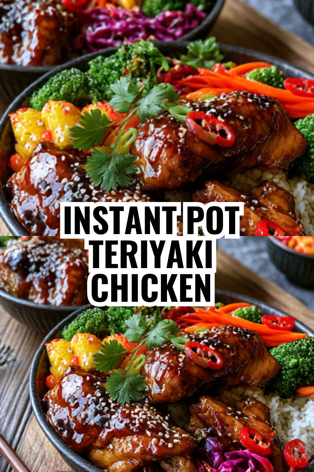 Instant Pot Teriyaki Chicken Bowls Ready in 20 Minutes Flat