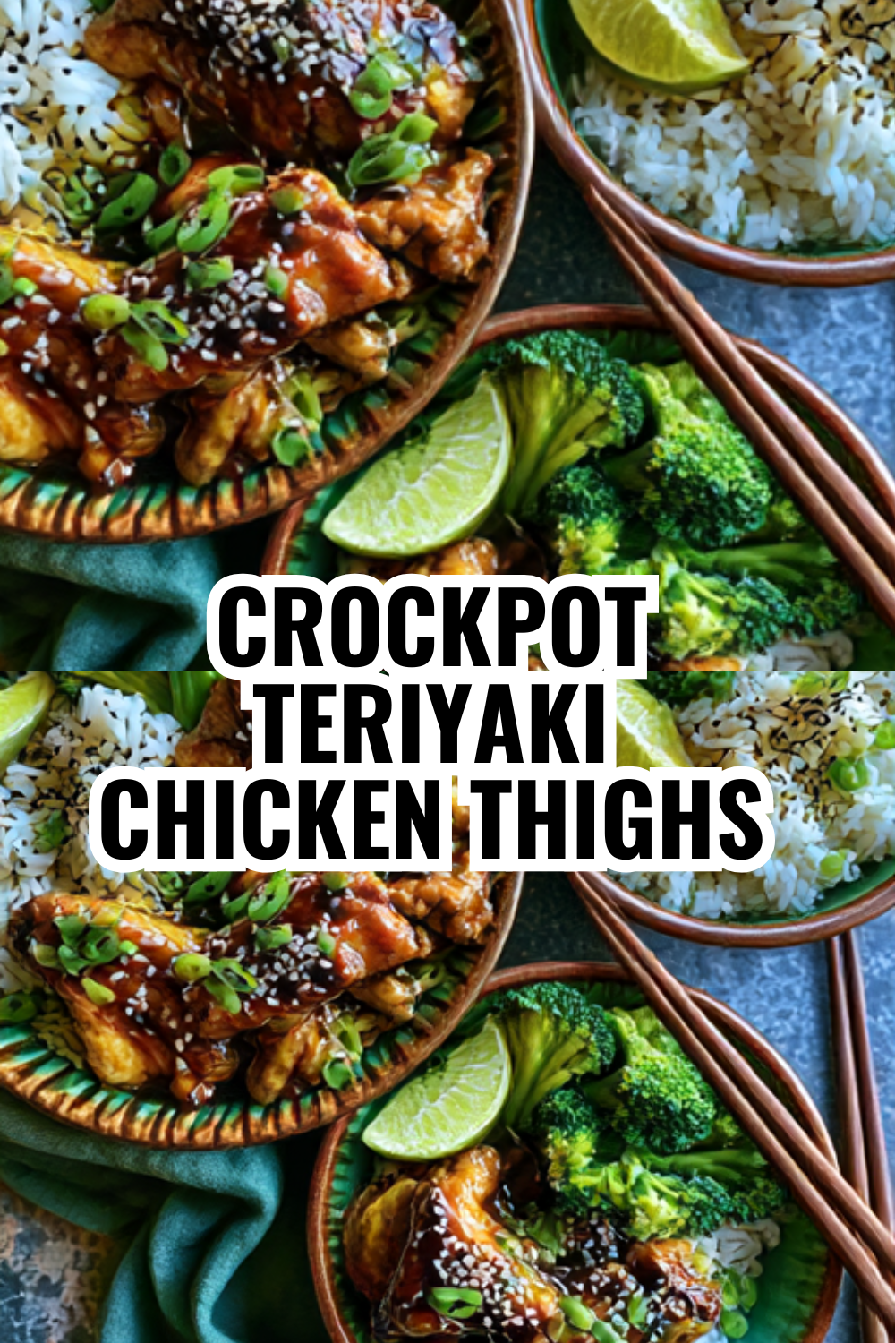 Crockpot Teriyaki Chicken Thighs — Dump, Walk Away, Dinner Done