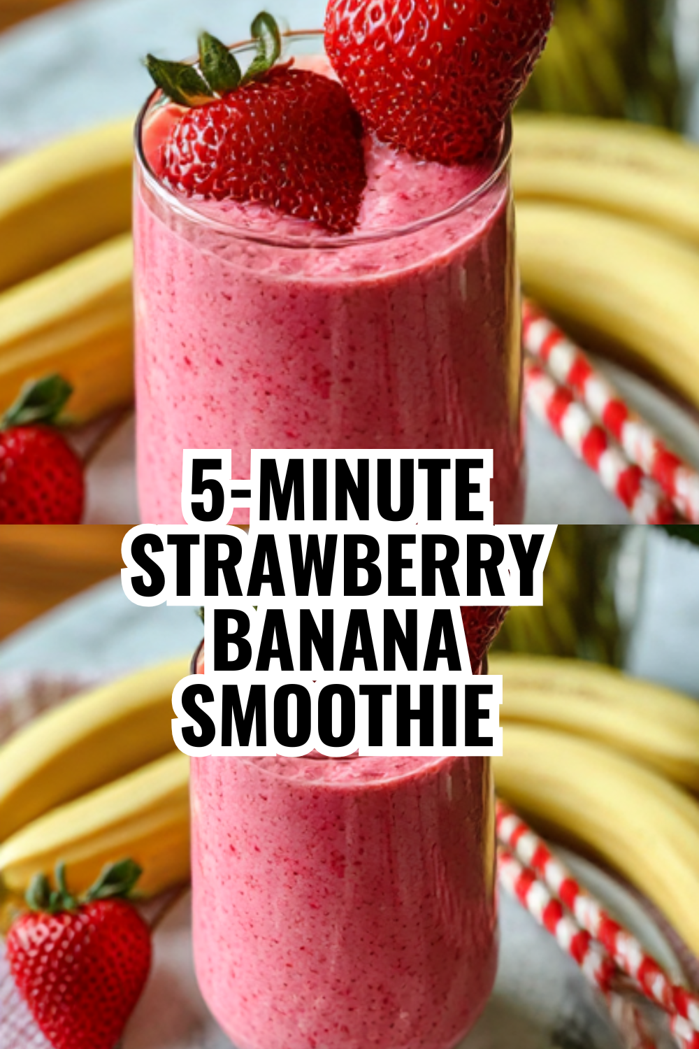 5-Minute Strawberry Banana Smoothie — Perfect for Busy Mornings
