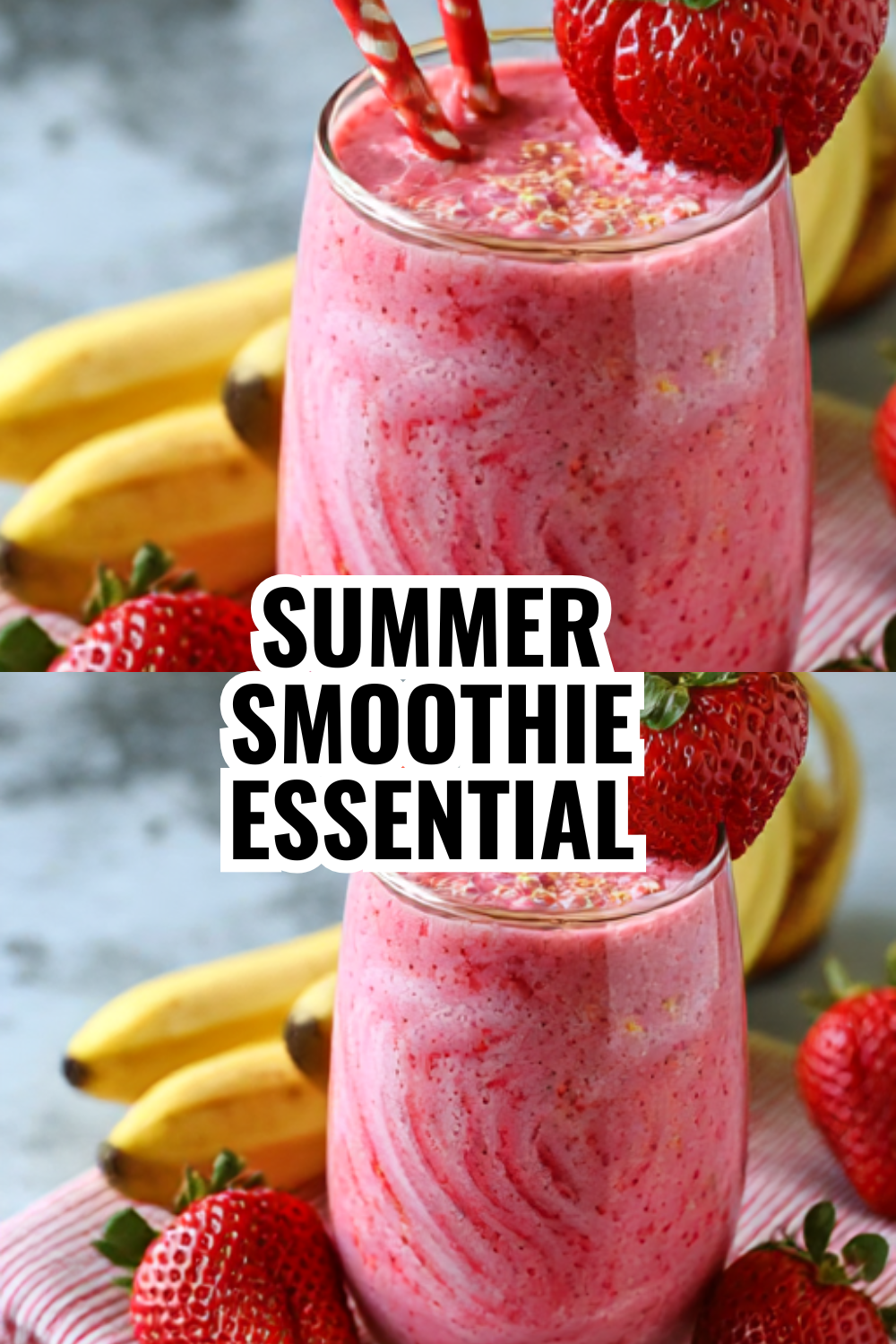 Summer Smoothie Essential — Strawberry Banana Recipe (So Refreshing!)