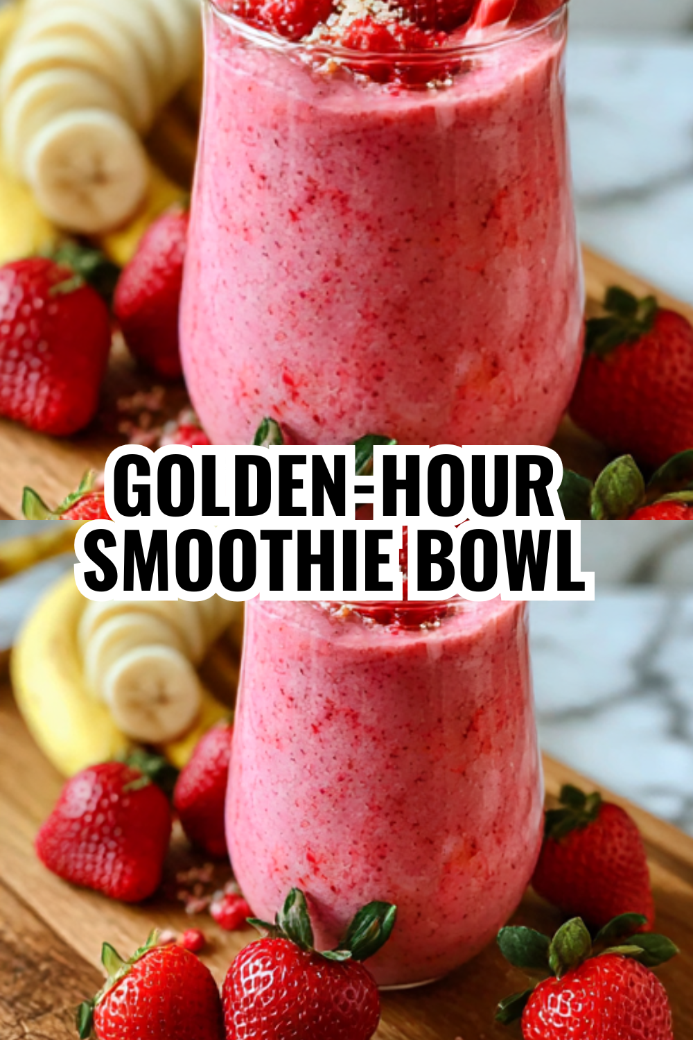 Golden-Hour Smoothie Bowl — The Prettiest Pink Breakfast Ever