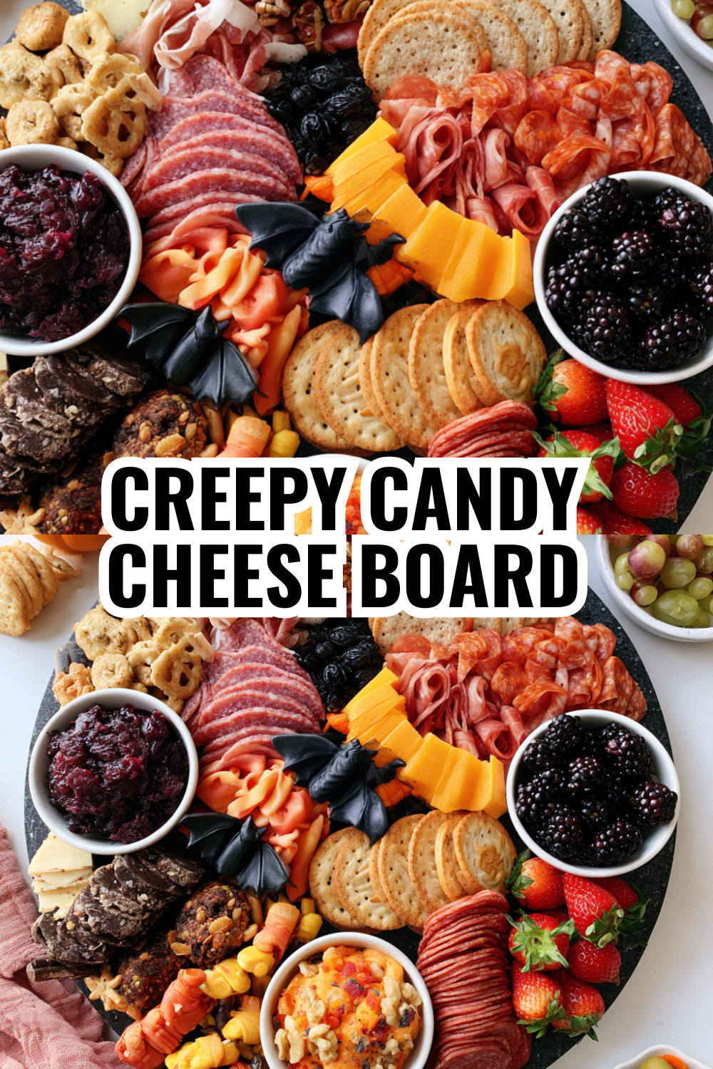 Creepy Candy Cheese Board — The Halloween Buffet That Keeps Everyone Entertained