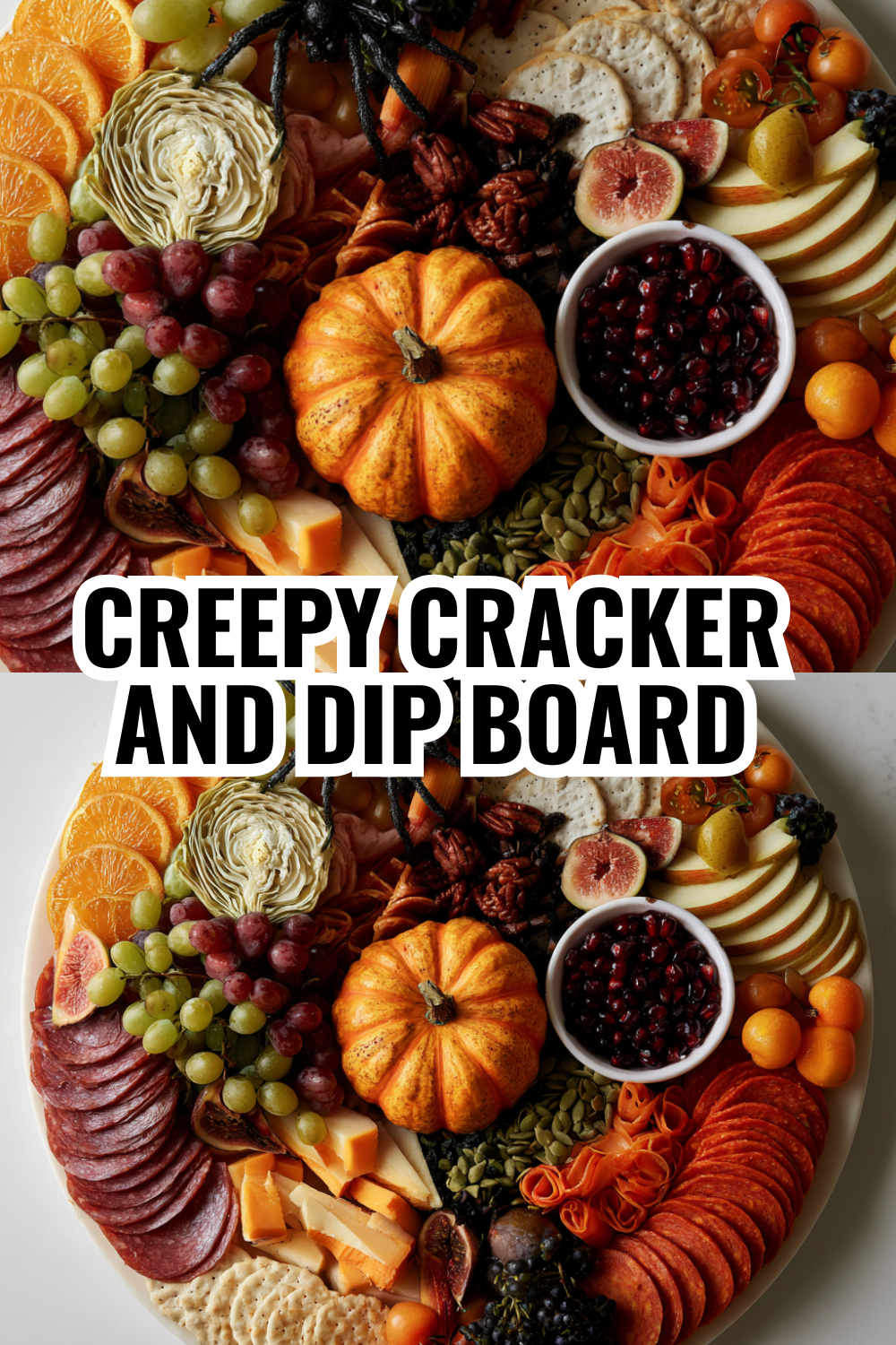 Creepy Cracker and Dip Board — Halloween Finger Foods That Are Almost Too Cute