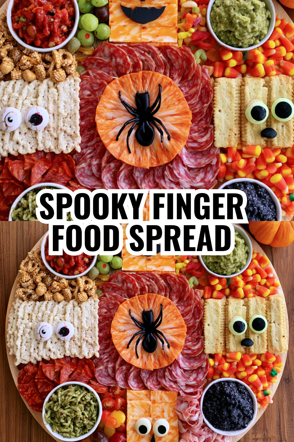 Spooky Finger Food Spread Perfect for Halloween Date Nights and Dinner Parties