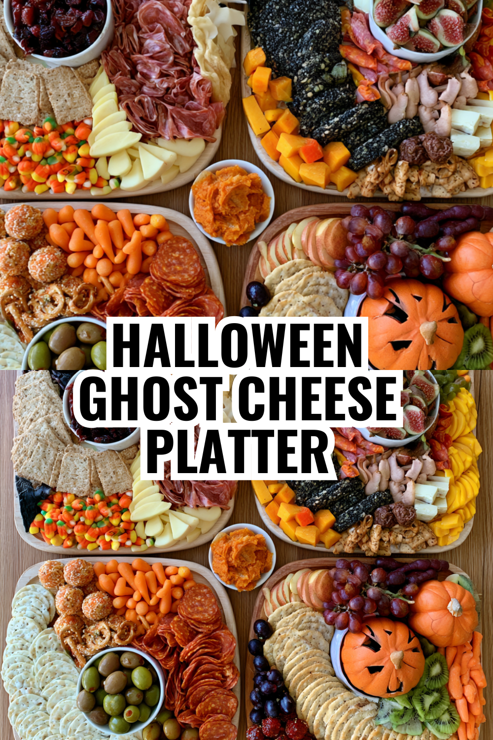 Halloween Ghost Cheese Platter — Cute Finger Foods Kids Will Love at Parties