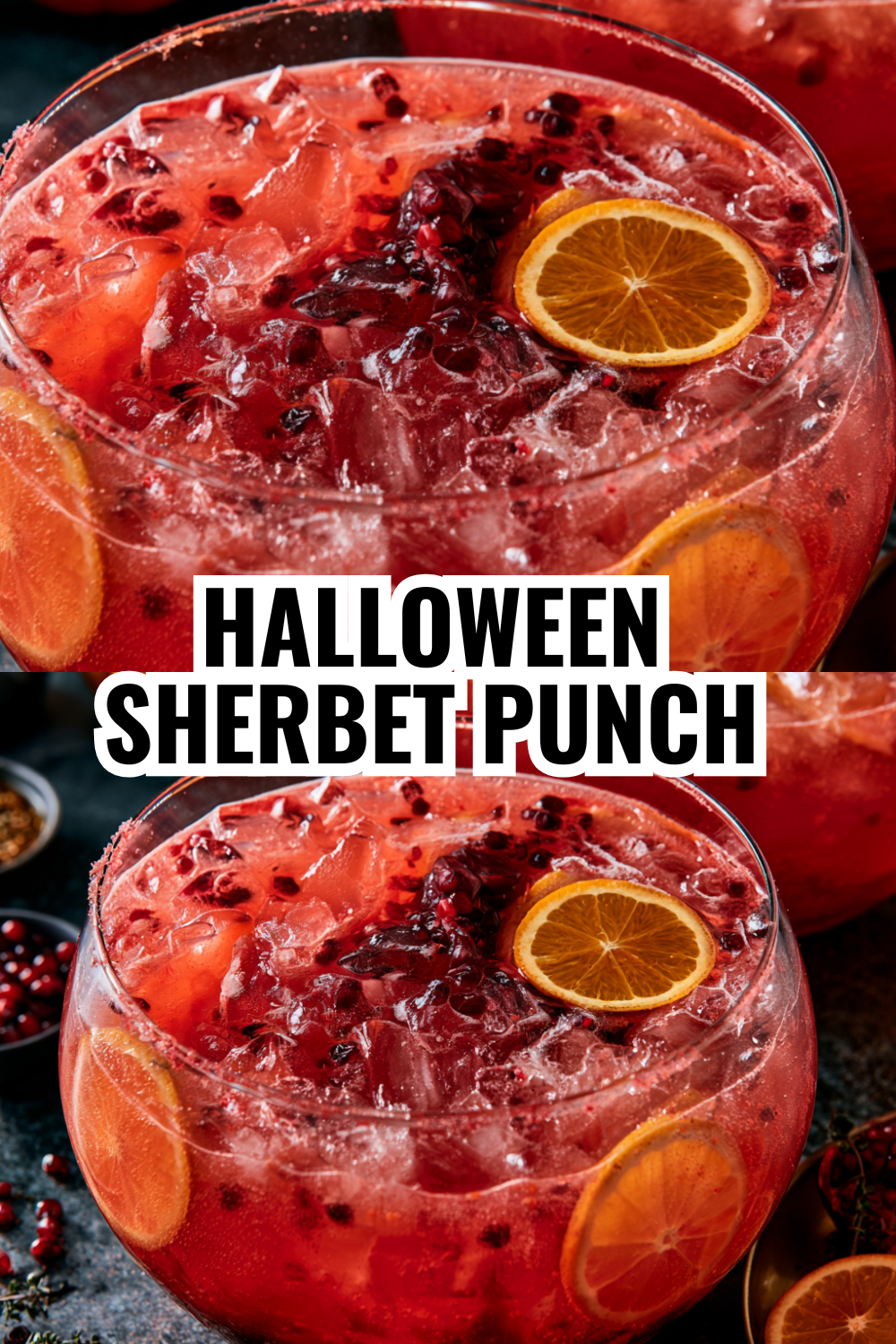 BOO-Berry Punch with Blueberry Juice — Purple Halloween Mocktail Recipe