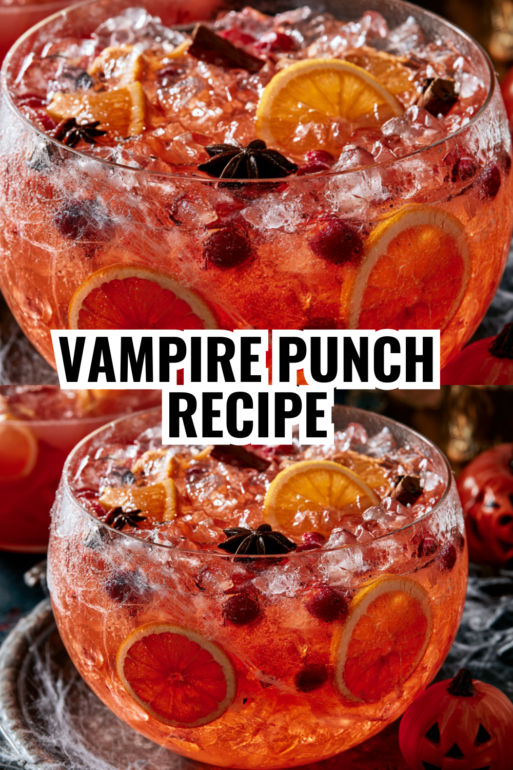 Vampire Punch with Cranberry Juice — Blood-Red Drink for Halloween Gatherings