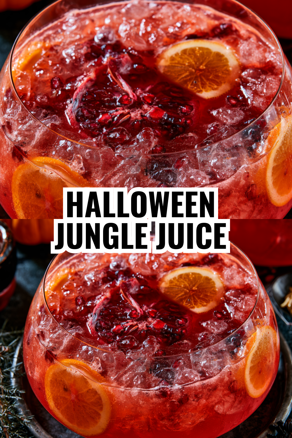 Halloween Party Punch Bowl — Big Batch Recipe for 20+ Guests