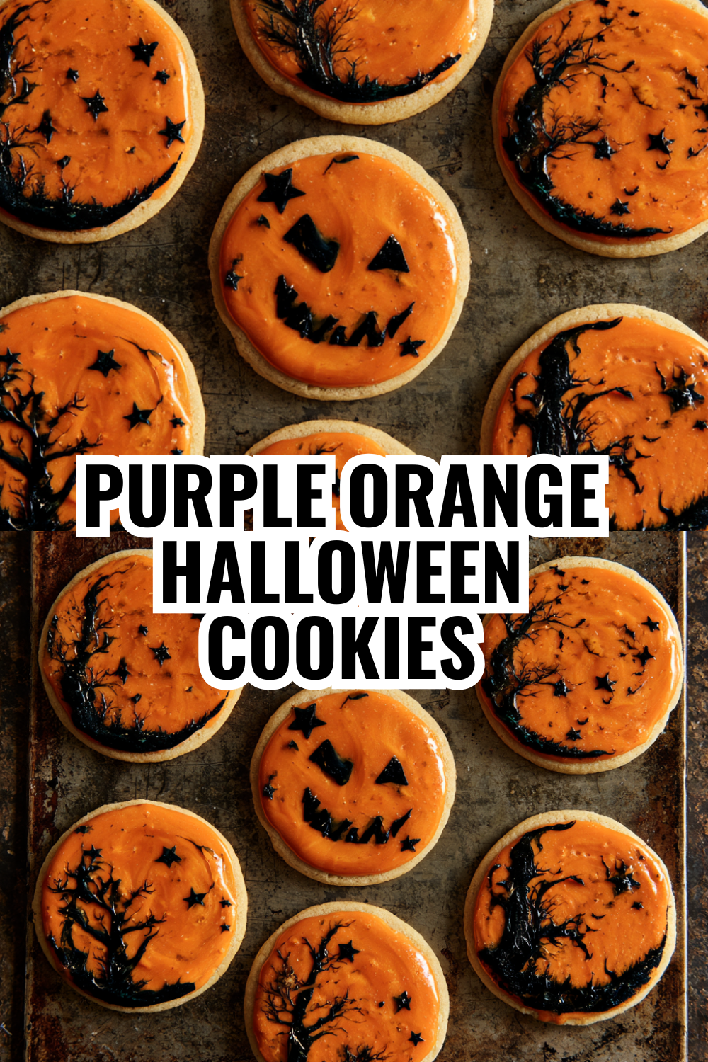 Purple and Orange Halloween Cookies — Eye-Catching Designs Ready in 45 Minutes
