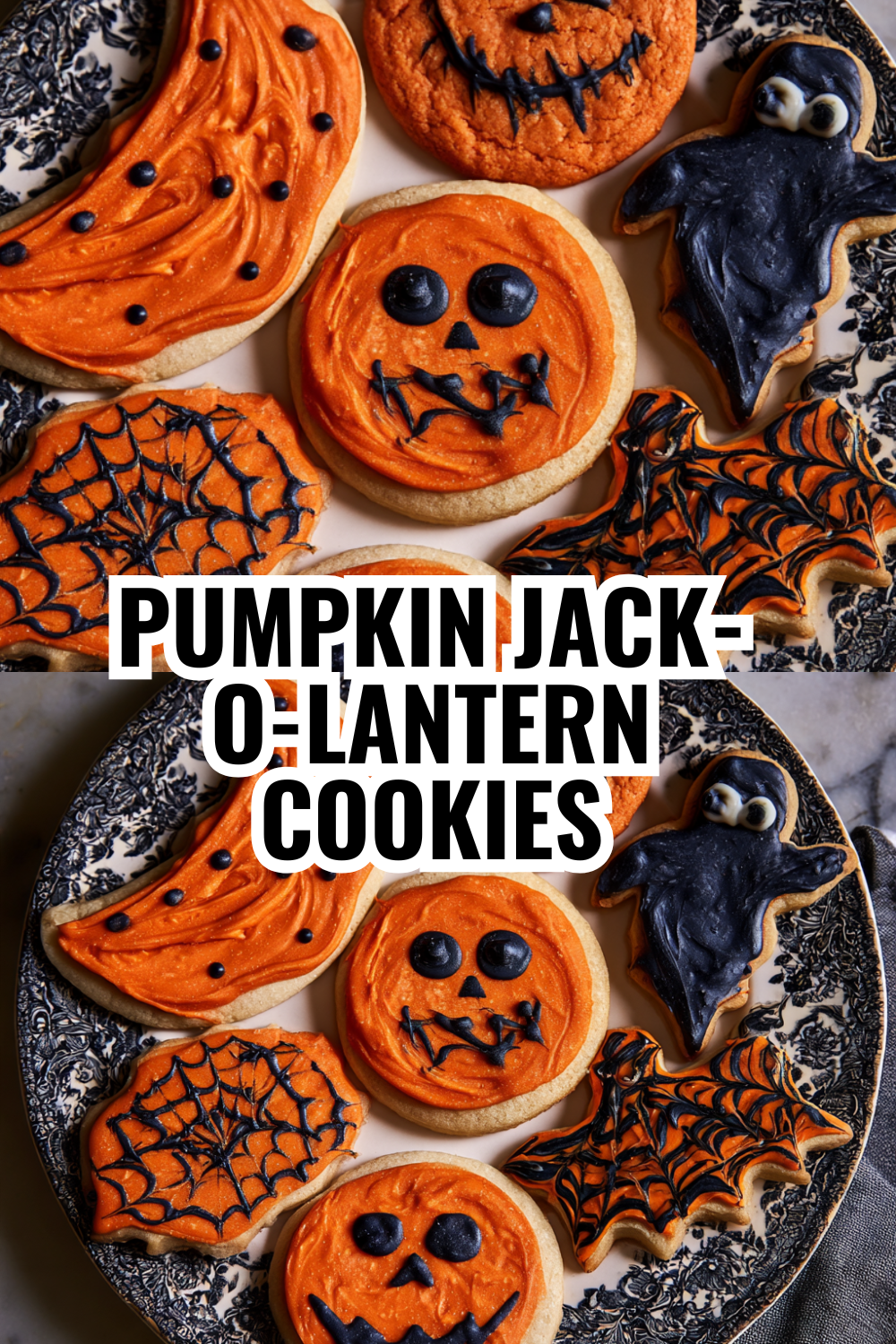 Pumpkin Jack-O-Lantern Cookies — Festive Halloween Sugar Cookies Kids Can Help Decorate