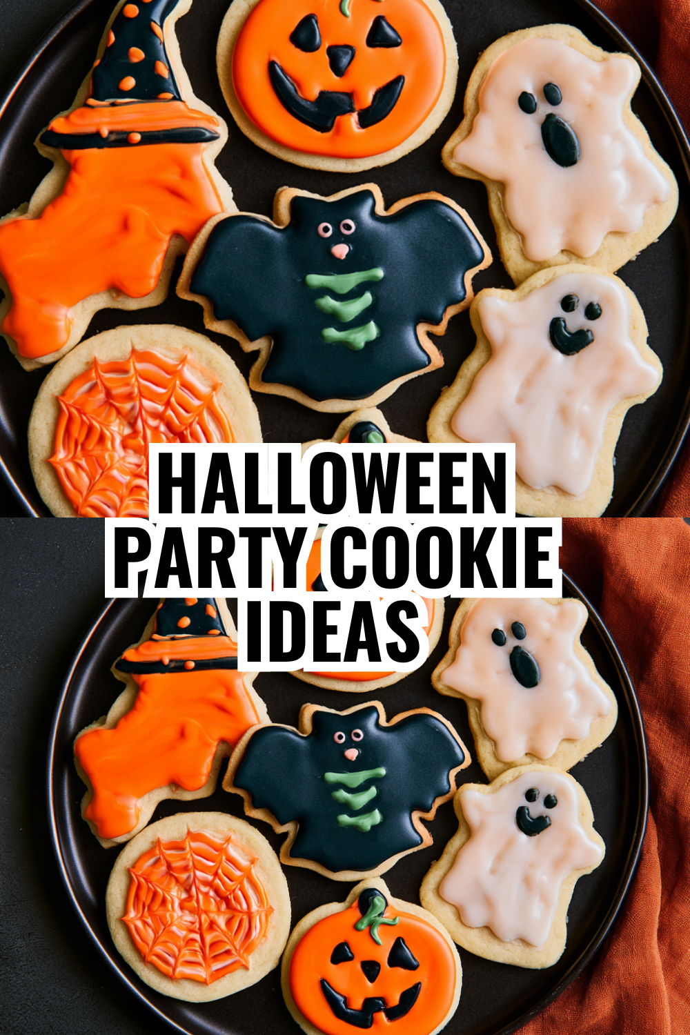 Halloween Party Cookies Decorated Easy — Make 30 Minutes Before Guests Arrive