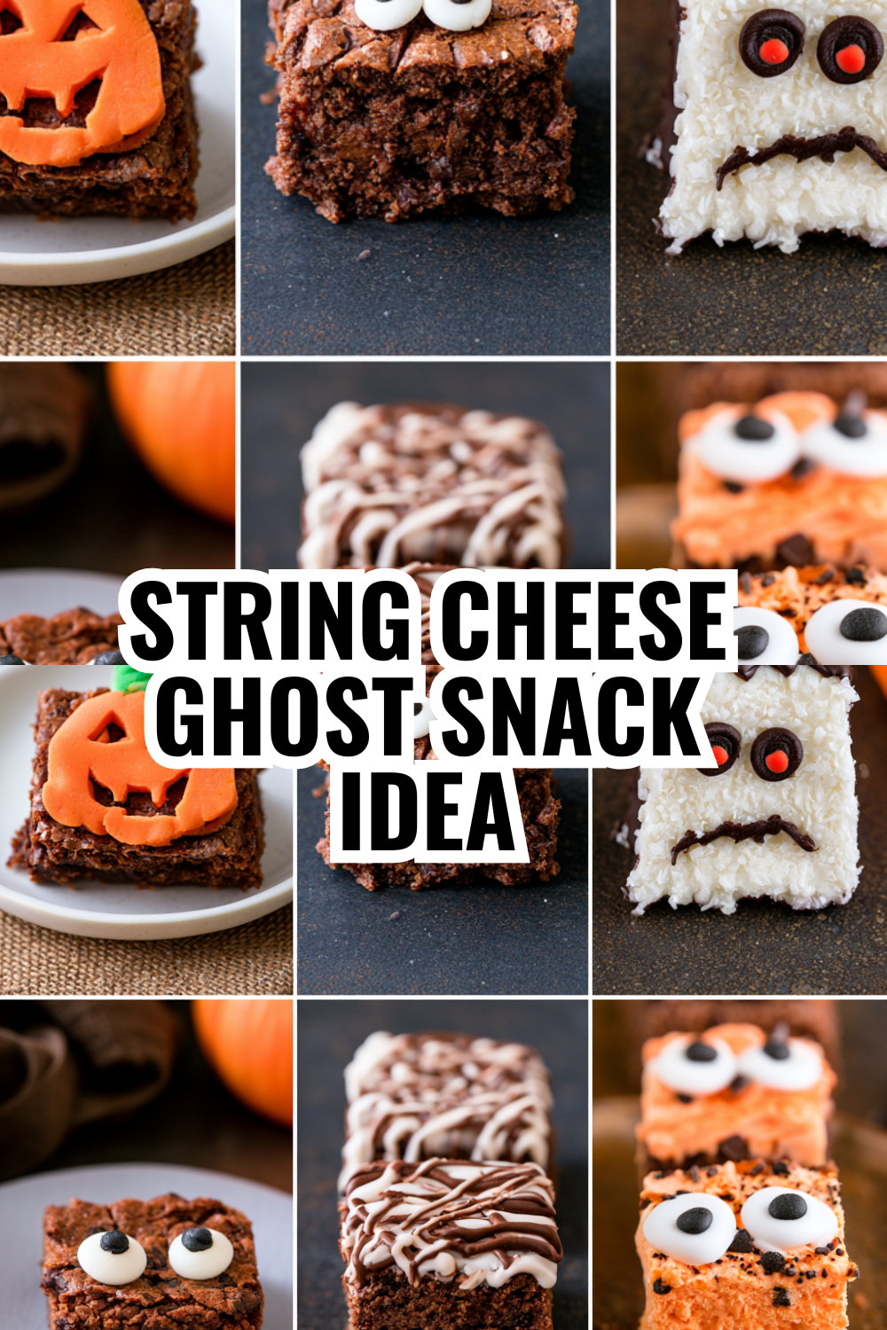 String Cheese Ghost Snack Idea — Healthy Halloween Class Treat