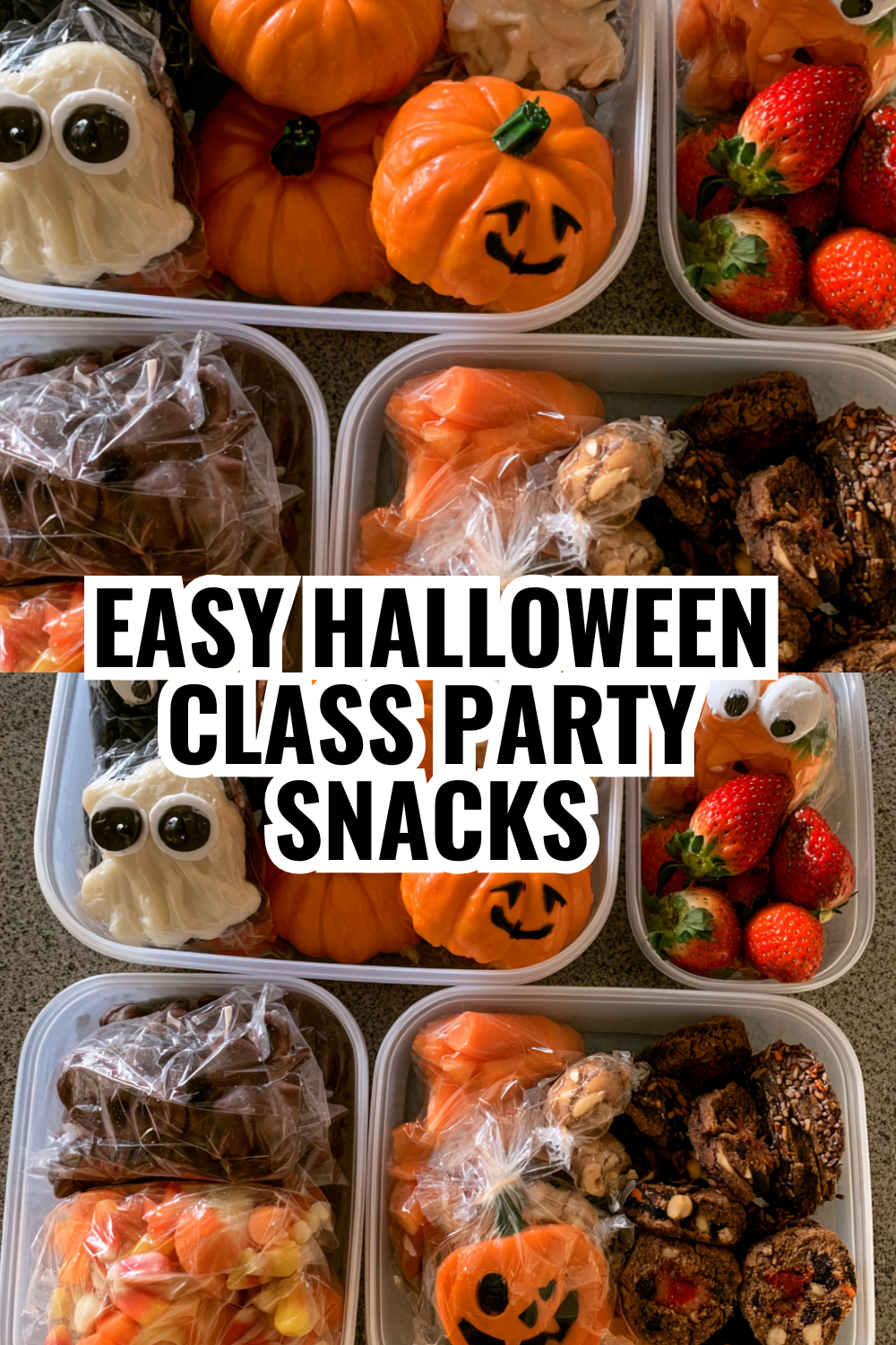 Easy Halloween Class Party Snacks Non-Candy Alternatives