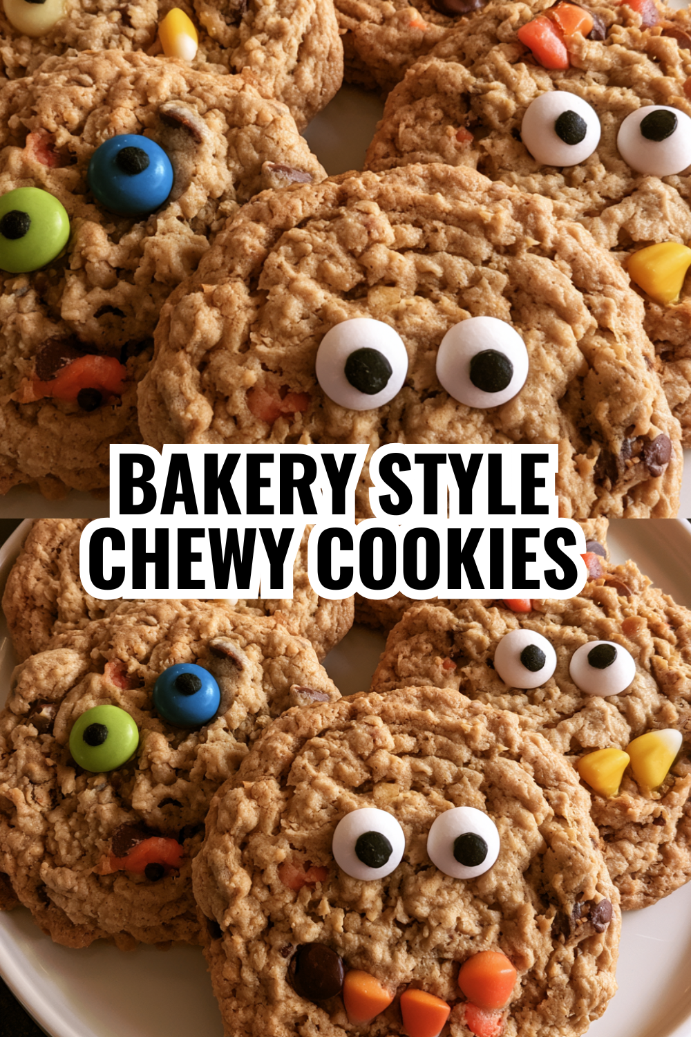 Bakery Style Chewy Monster Cookies (Big, Thick & Delicious)