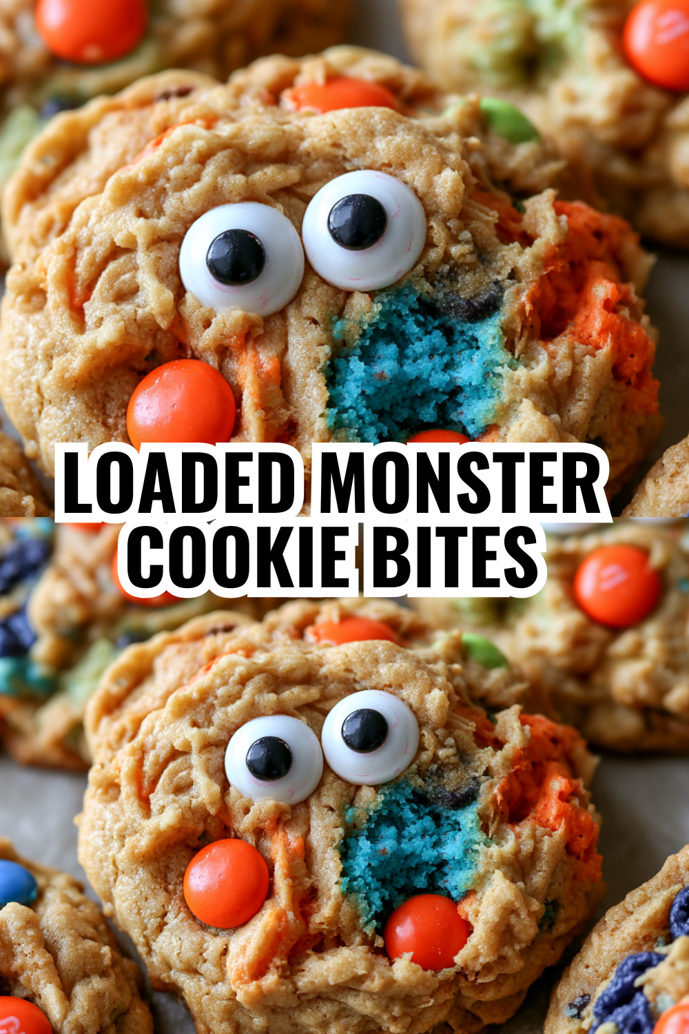 Loaded Monster Cookies (Packed with Chocolate, Oats & M&Ms)