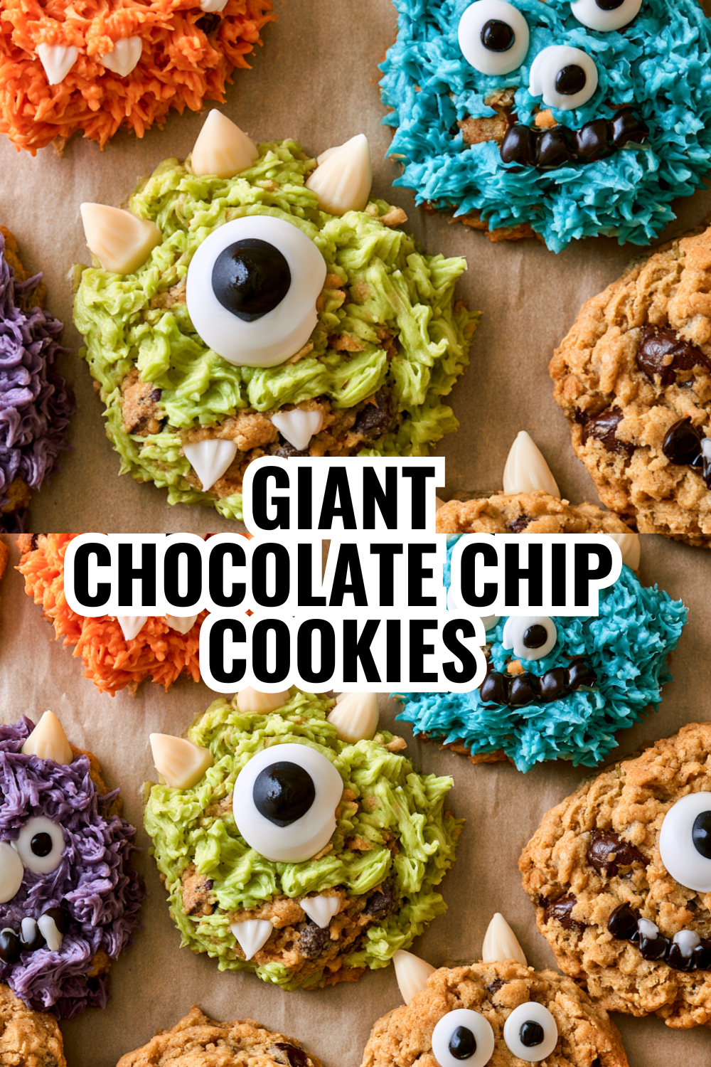 Giant Chocolate Chip Monster Cookies (Thick, Chewy & Freezer-Friendly)