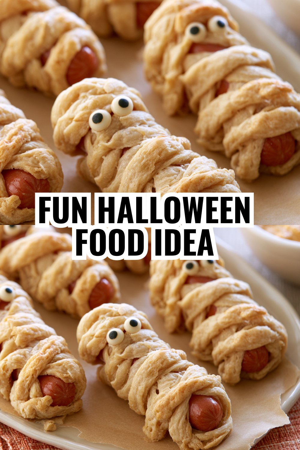 Fun Halloween Food Idea: Easy Mummy Hot Dogs with Dough