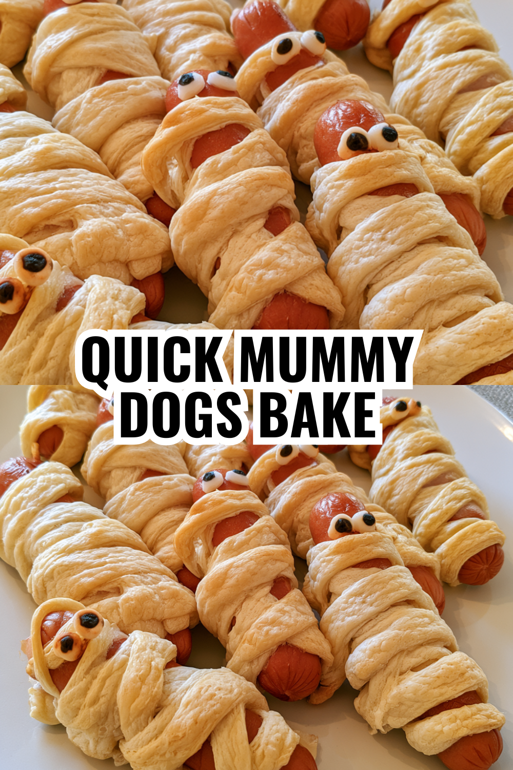 Quick Mummy Dogs Bake — Halloween Appetizer Your Kids Will Love