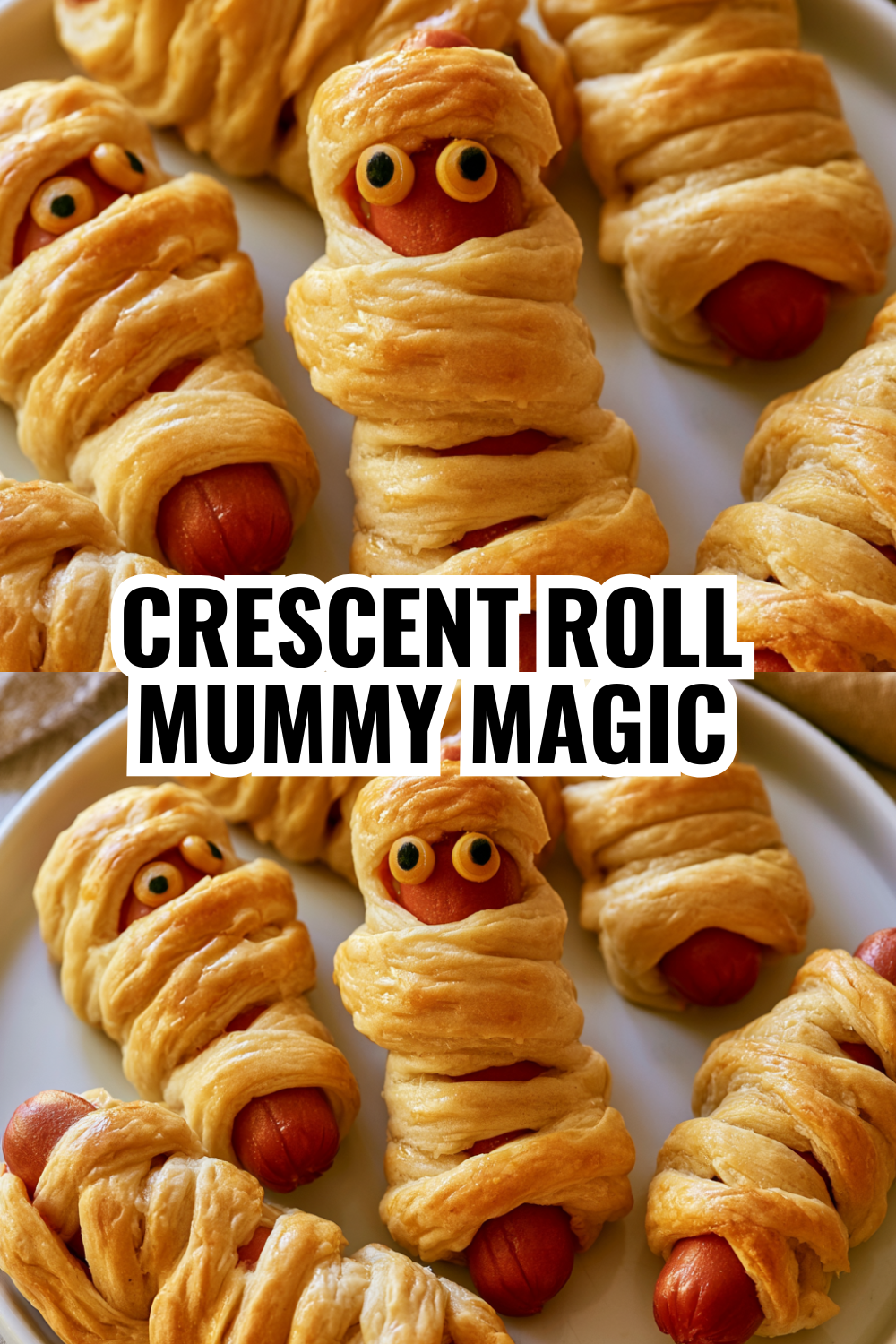 Crescent Roll Mummy Magic: Easy Halloween Appetizer Recipe
