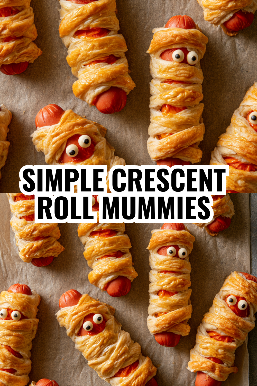 Simple Crescent Roll Mummy Dogs (Ready in 15 Minutes!)