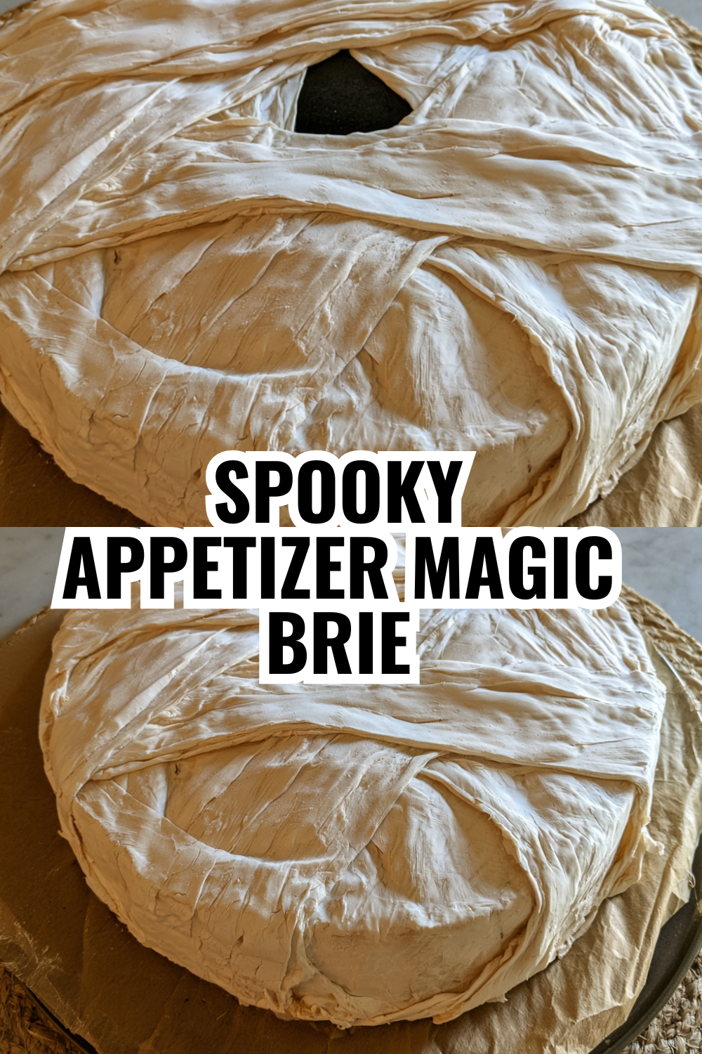 Spooky Appetizer Magic Mummy Brie — Your Halloween Party Secret Weapon